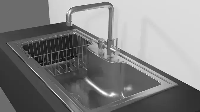 Kitchen sink drainer 3D model