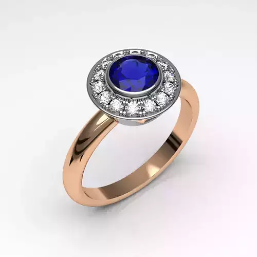 New diamond love engagement ring round stone