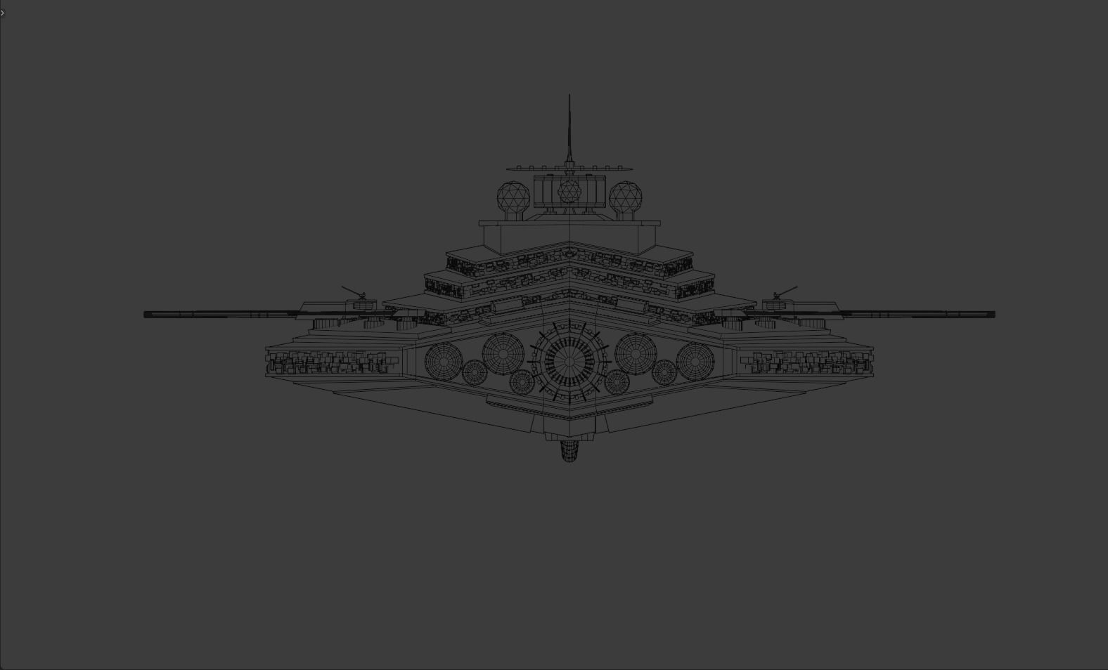 Star Wars - Custom Heavy Imperial Star Destroyer 3D model_5