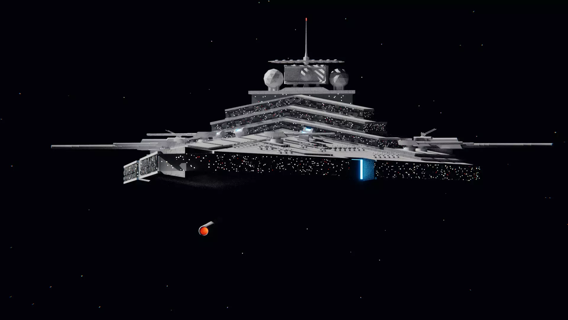 Star Wars - Custom Heavy Imperial Star Destroyer 3D model_0