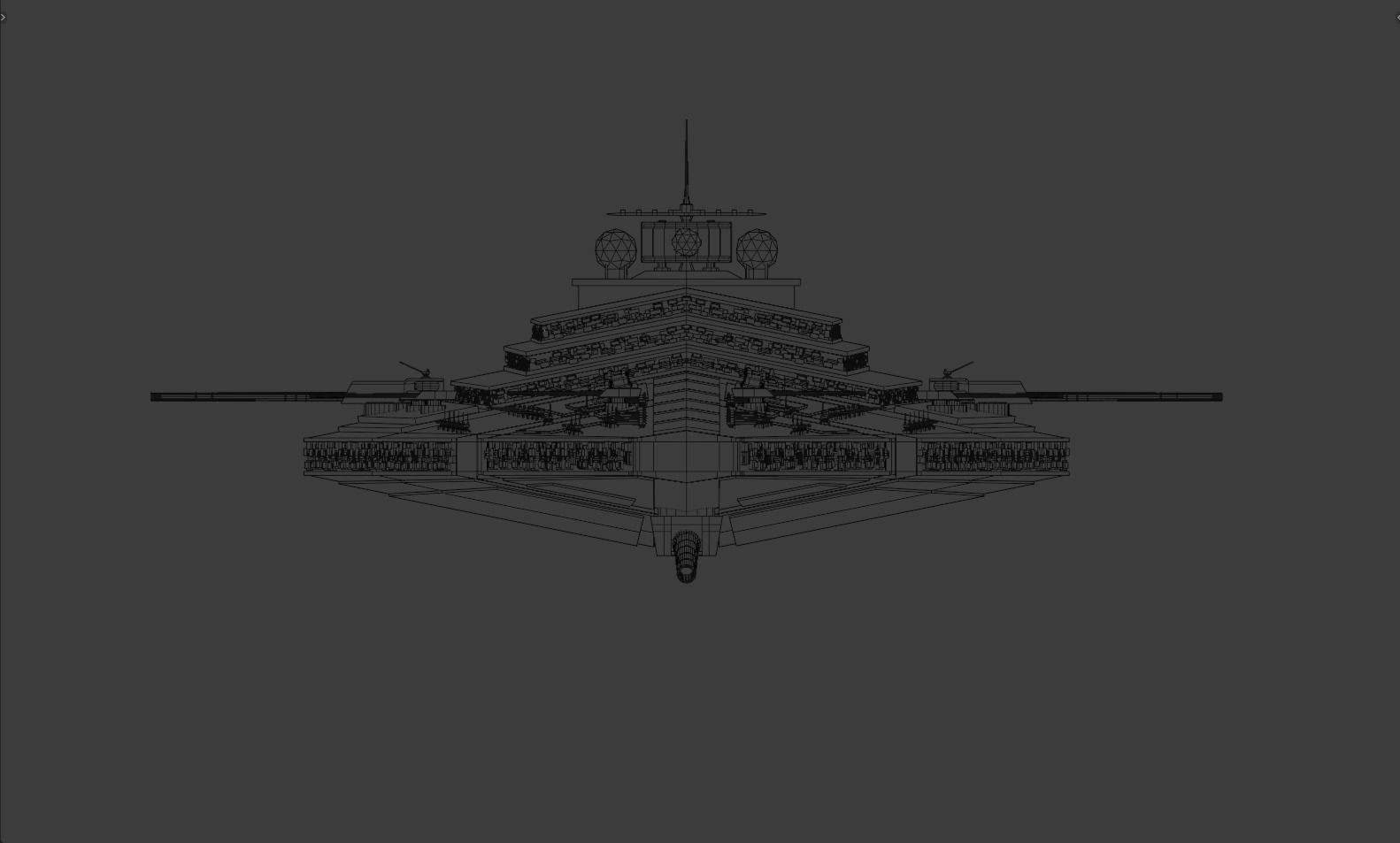 Star Wars - Custom Heavy Imperial Star Destroyer 3D model_6