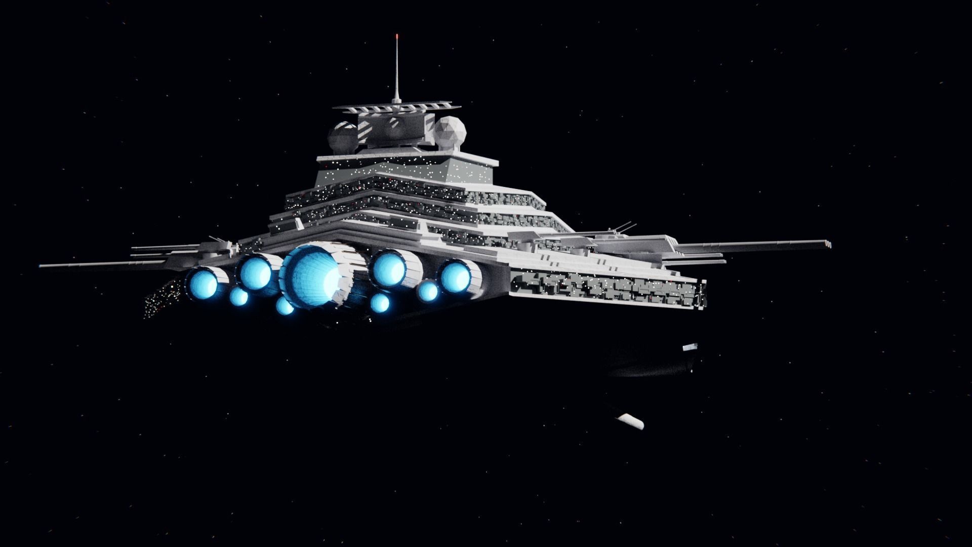 Star Wars - Custom Heavy Imperial Star Destroyer 3D model_1