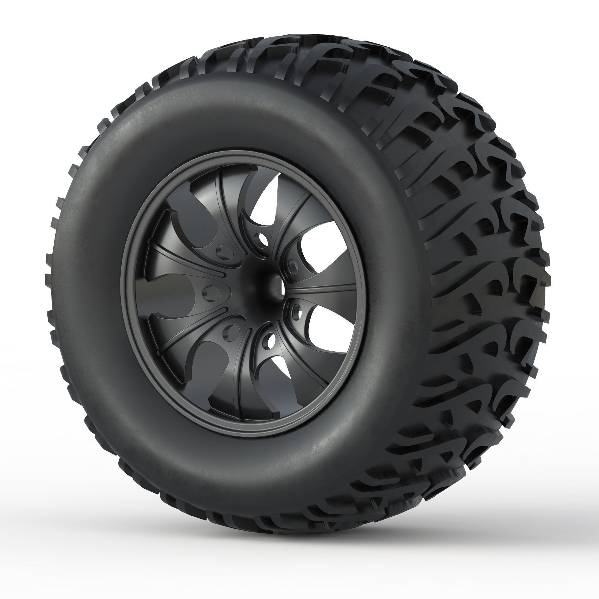 Monster Truck Wheel Toy Free 3D print model