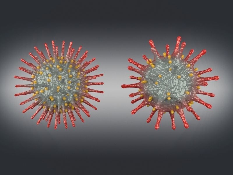 Corona Virus Low-poly 3D model_5