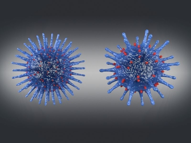 Corona Virus Low-poly 3D model_3