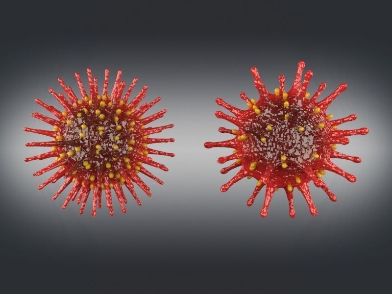 Corona Virus Low-poly 3D model_1