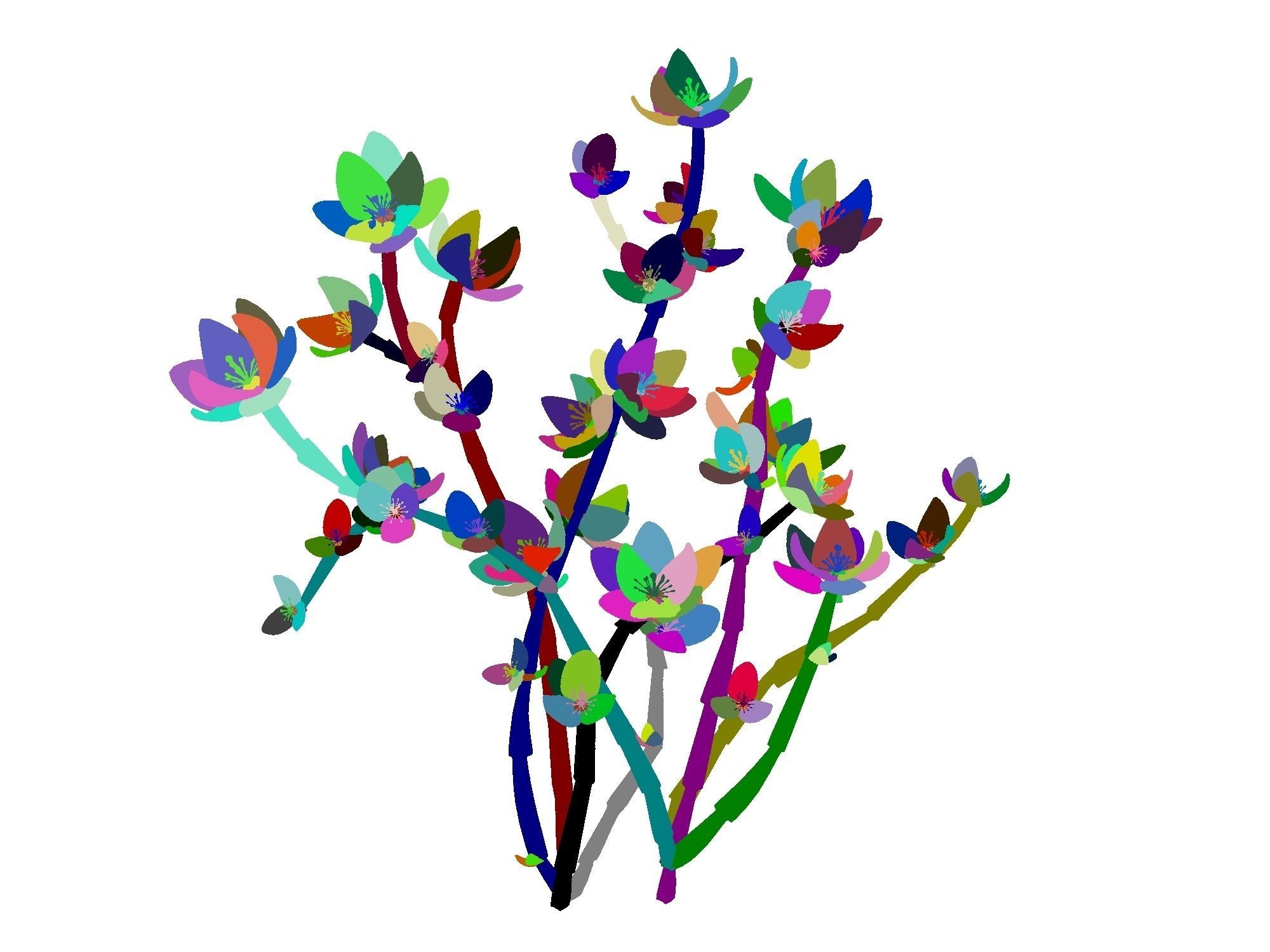 Mount Cliff - Small Plant 01 3D model_1