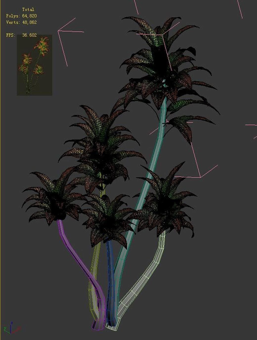 Mount Cliff - Small Plant 03 3D model_3