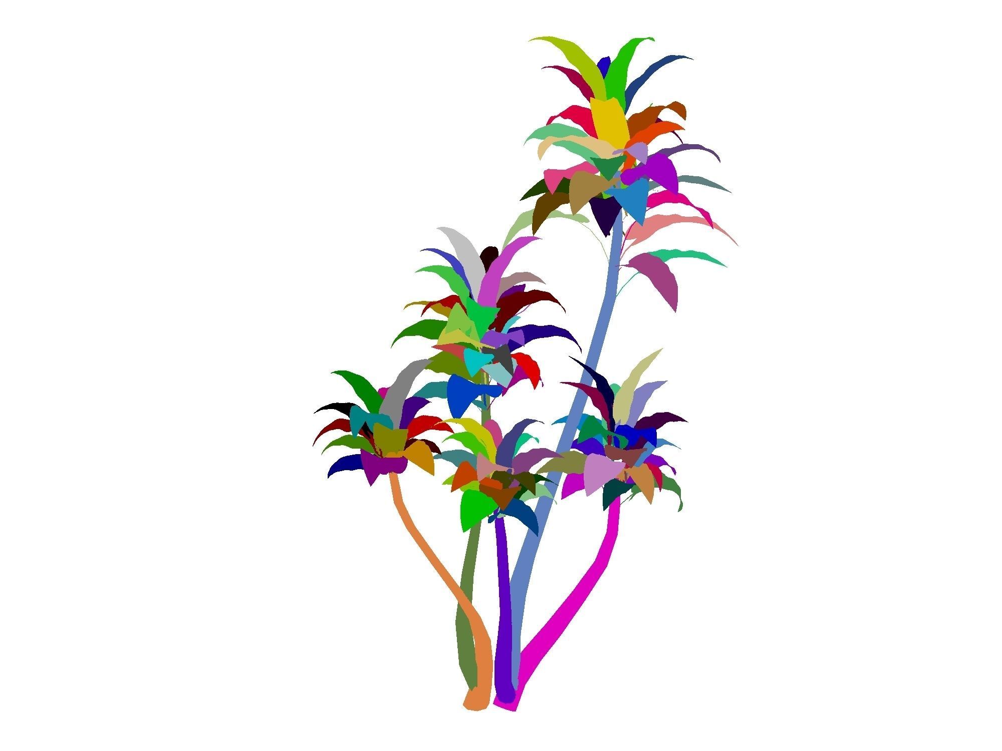 Mount Cliff - Small Plant 03 3D model_1