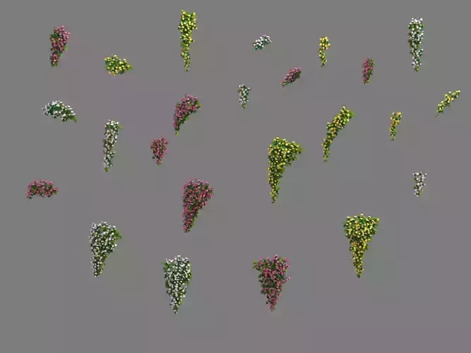 Daughter village - hanging flowers