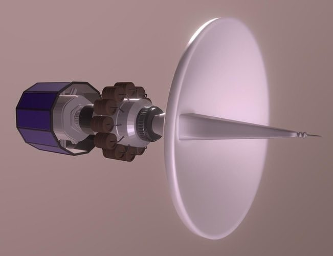 Explorer 2 spacecraft 3D print model