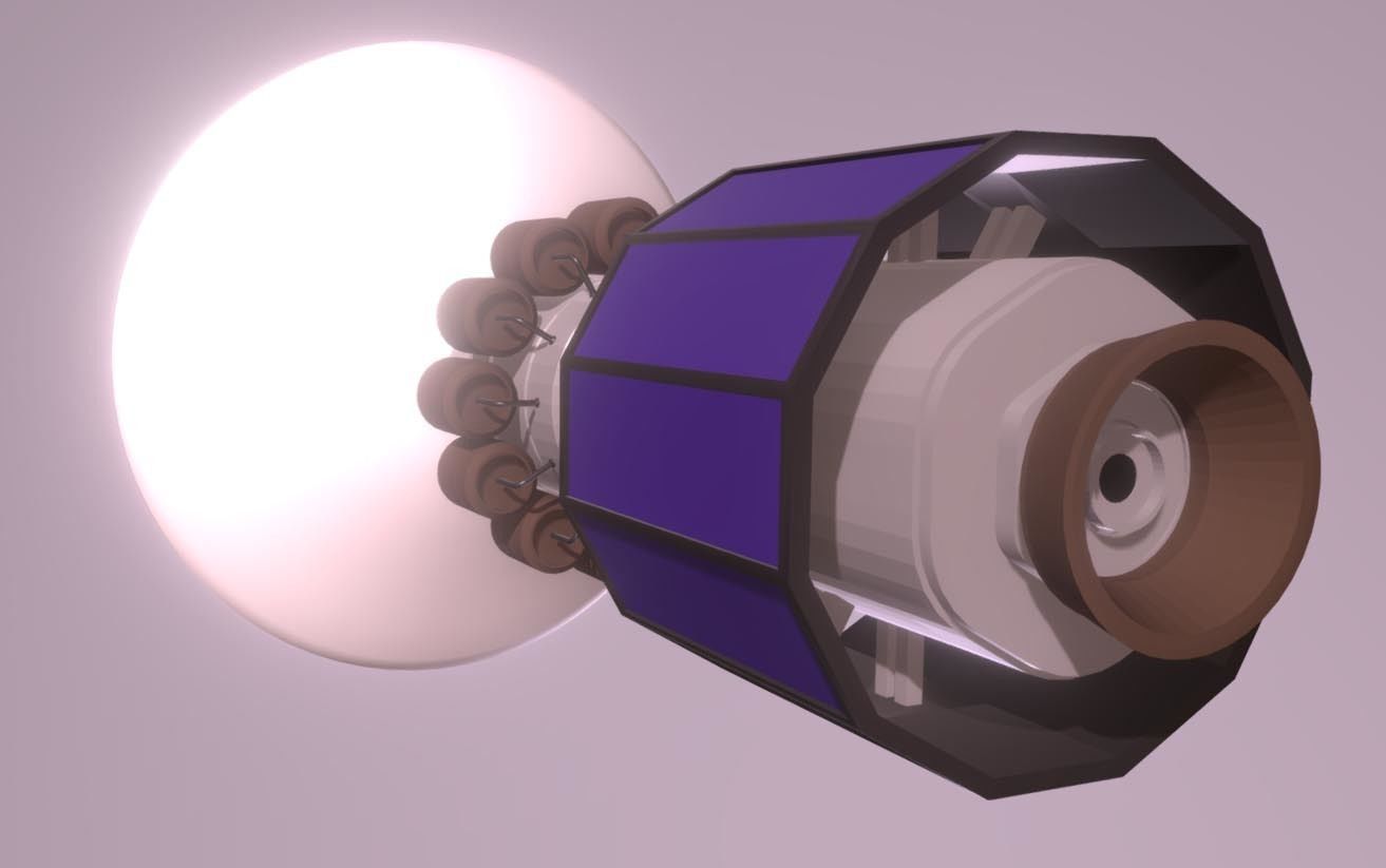 Explorer 2 spacecraft 3D print model_4