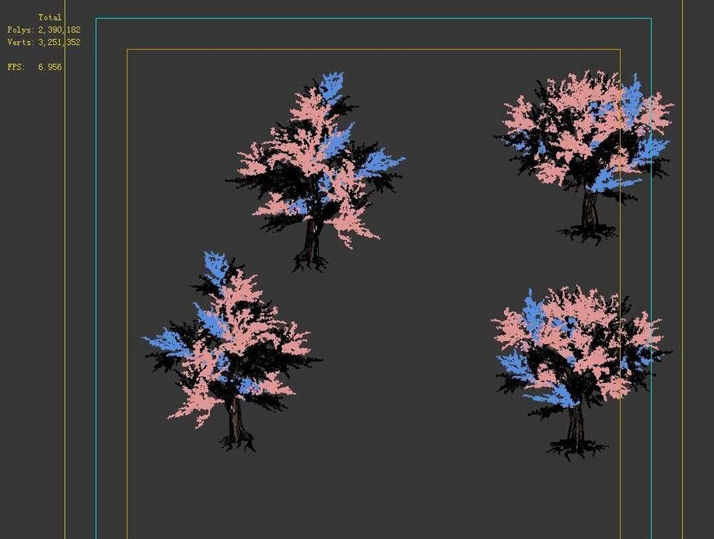 Daughter village plant - peach tree 032 3D model_5