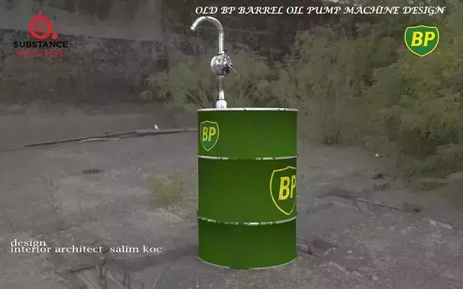  OLD BP BARREL OIL PUMP DESIGN