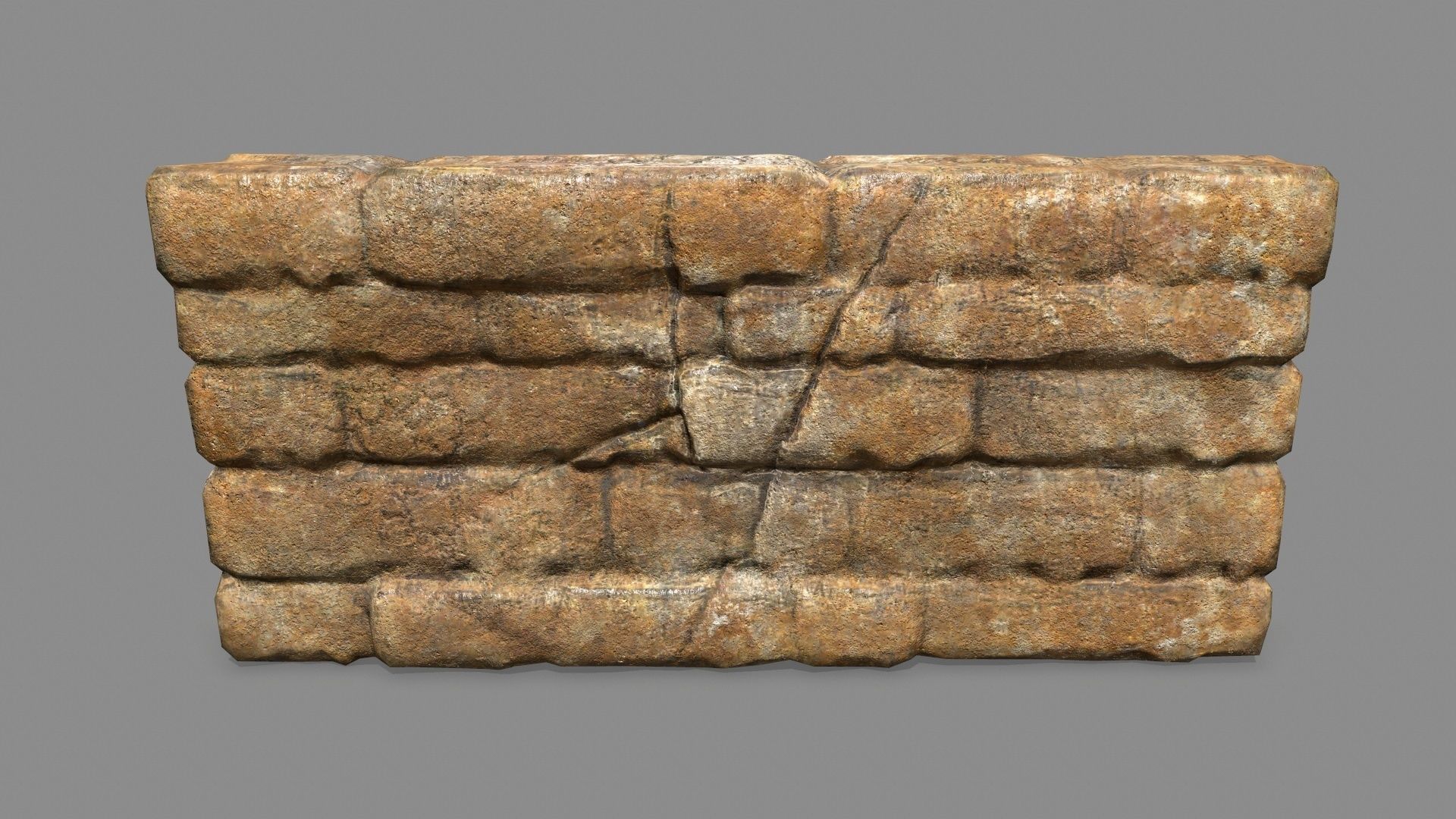 Stone Set arch Low-poly 3D model_12