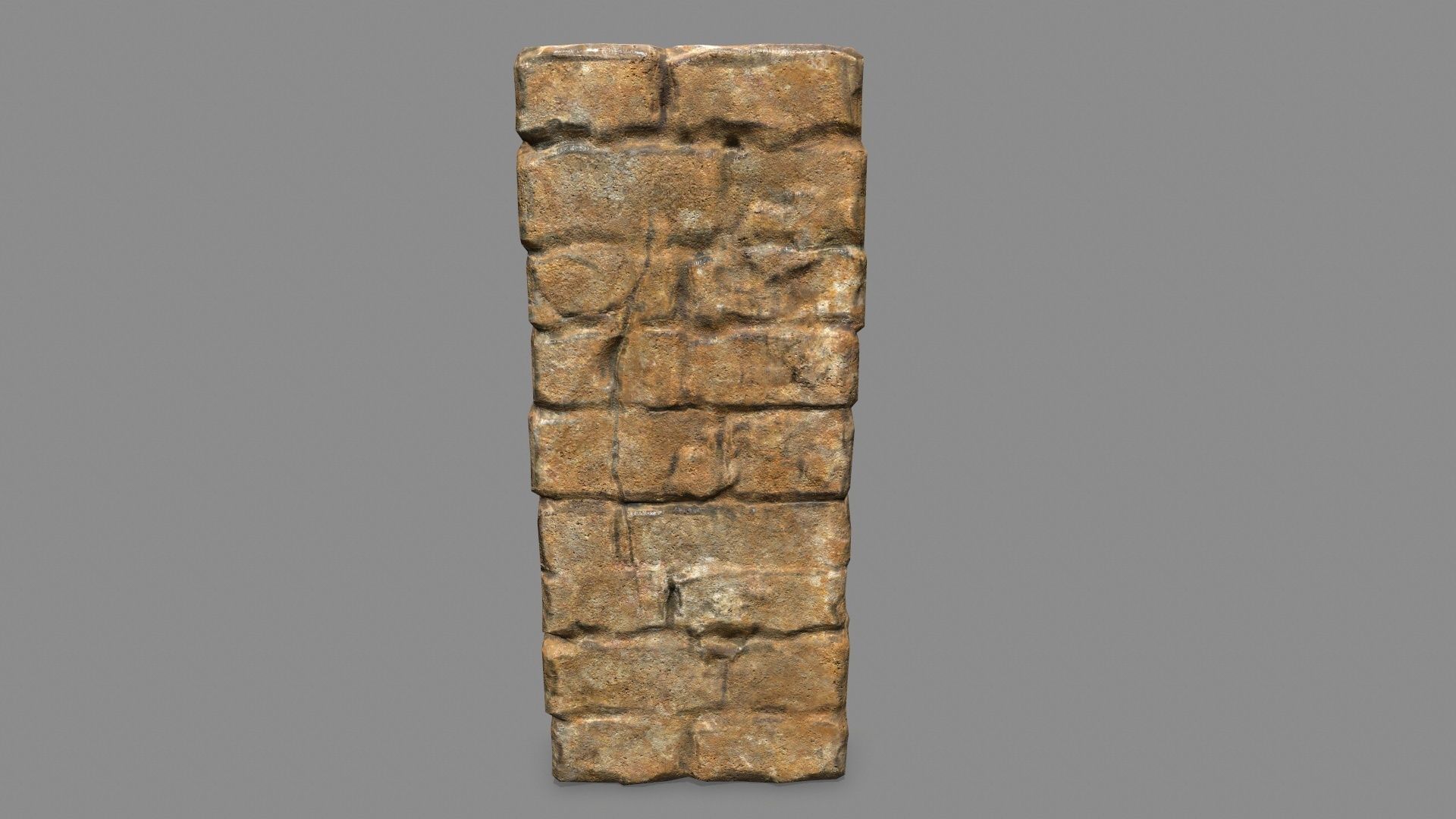 Stone Set arch Low-poly 3D model_13