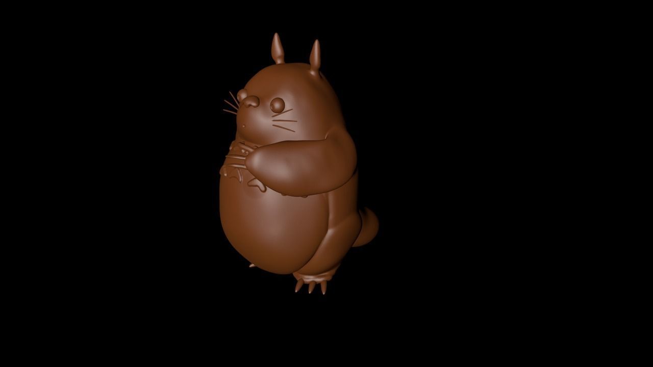 Totoro Choco 3D model_1