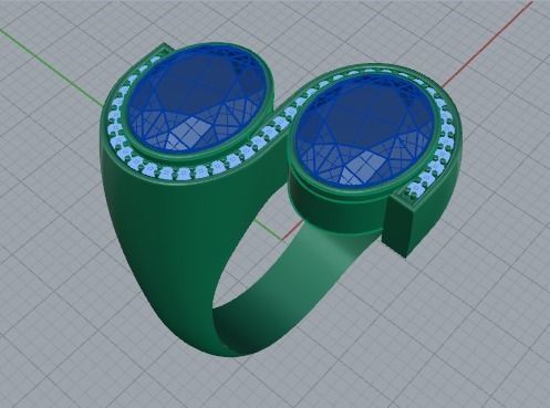 ring with ovals 3D print model_9