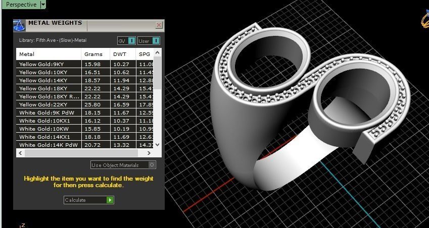 ring with ovals 3D print model_2