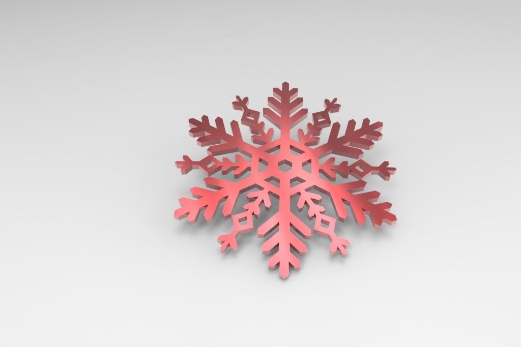 Snowflake Free 3D print model_3