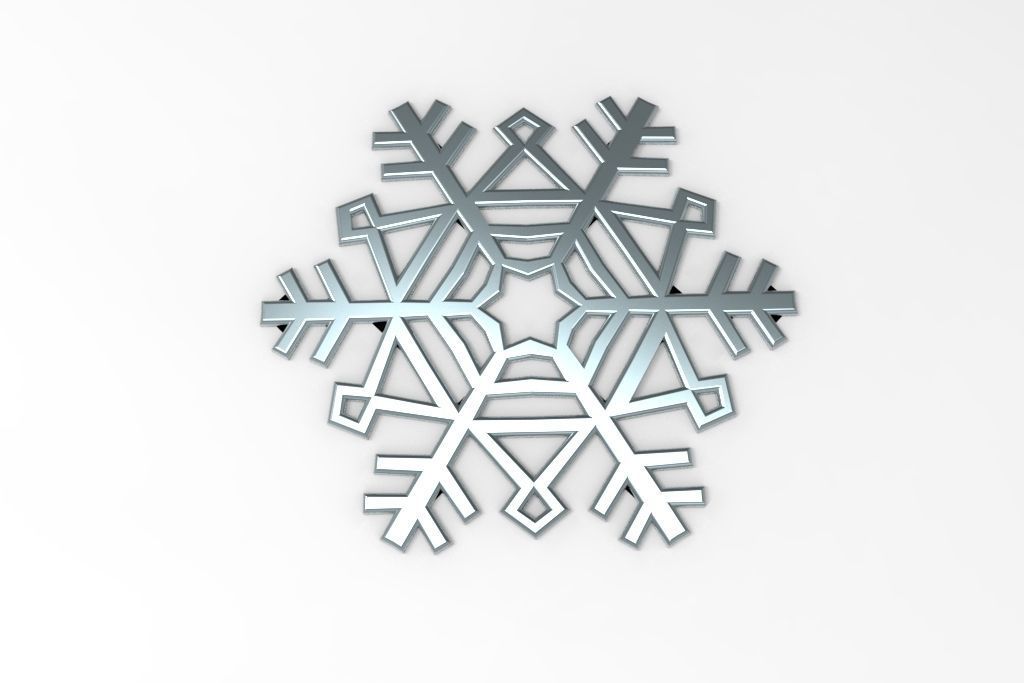 Snowflake Free 3D print model_2