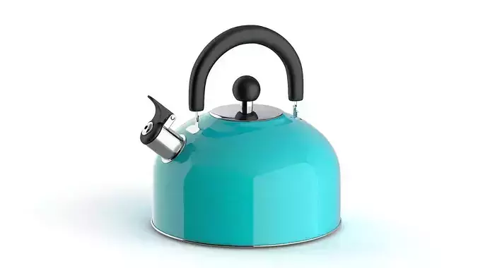 Kettle tea Low-poly 3D model