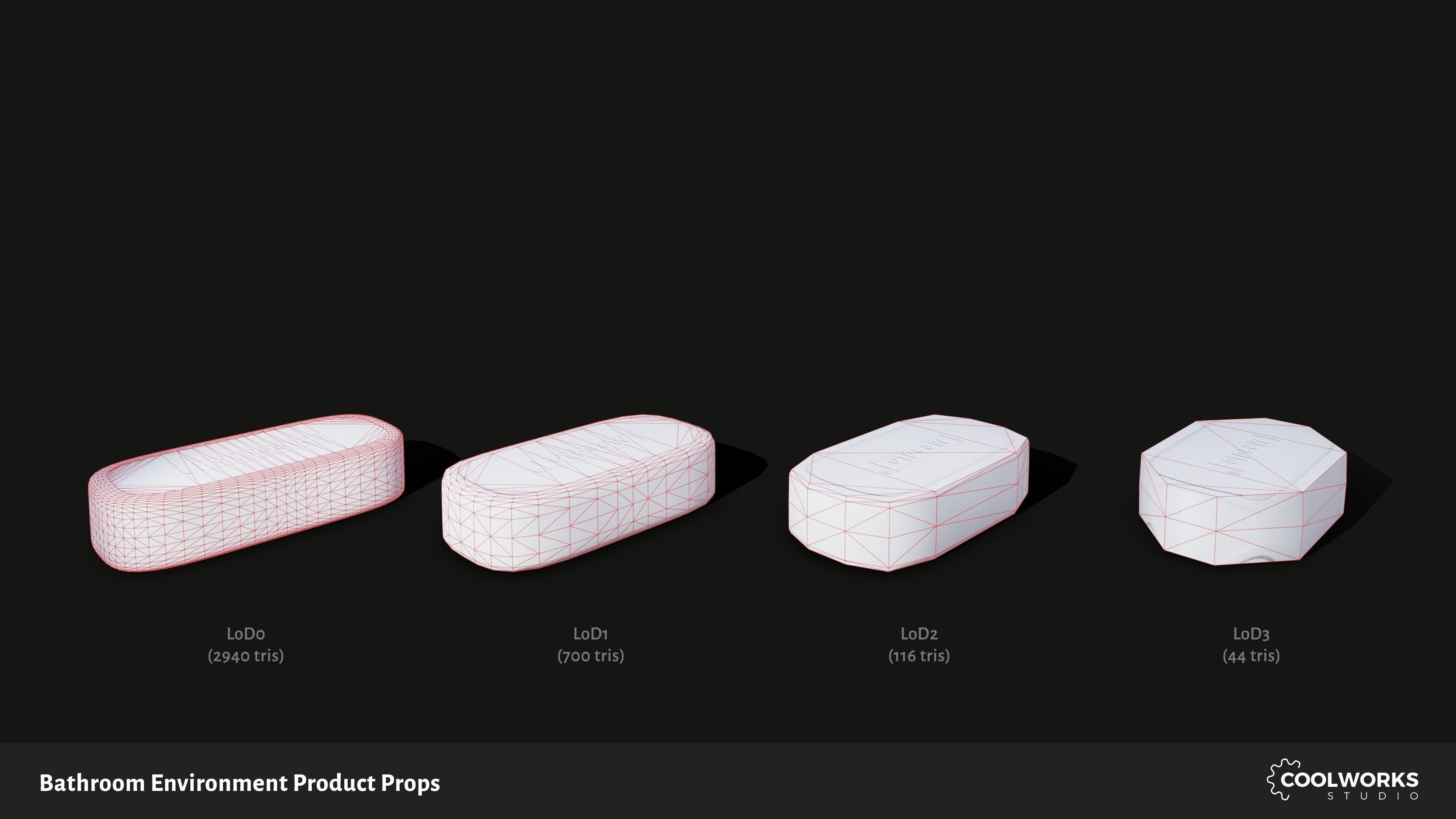 Bathroom Environment Product Props Low-poly 3D model_31