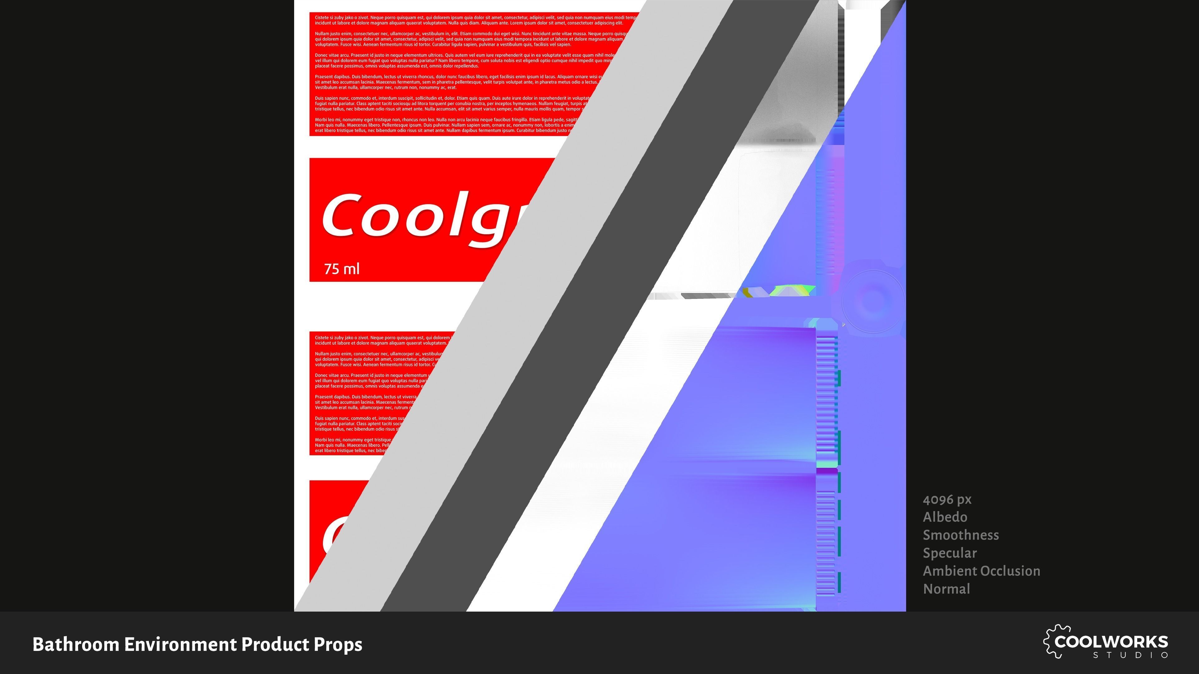 Bathroom Environment Product Props Low-poly 3D model_82