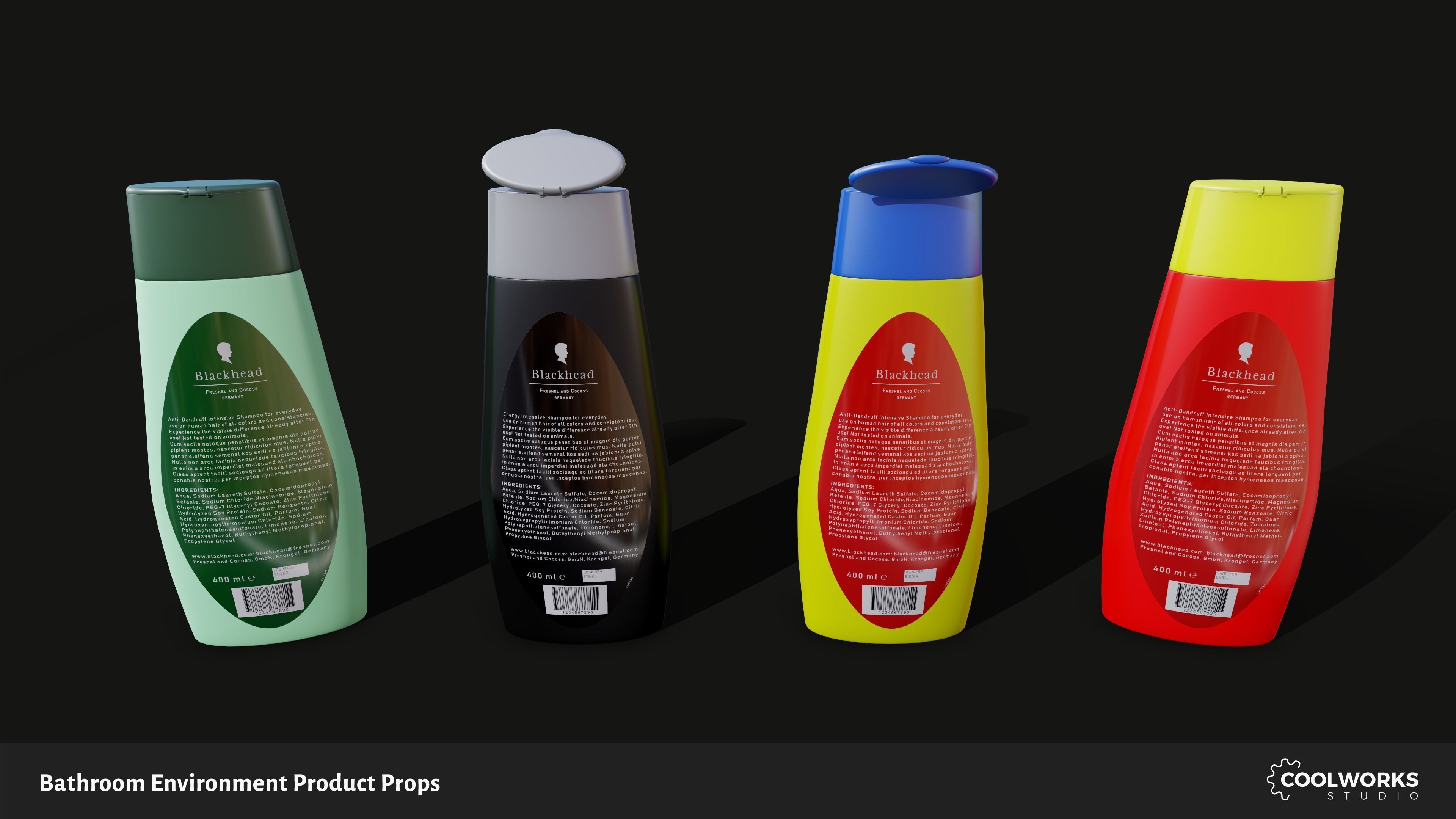 Bathroom Environment Product Props Low-poly 3D model_45