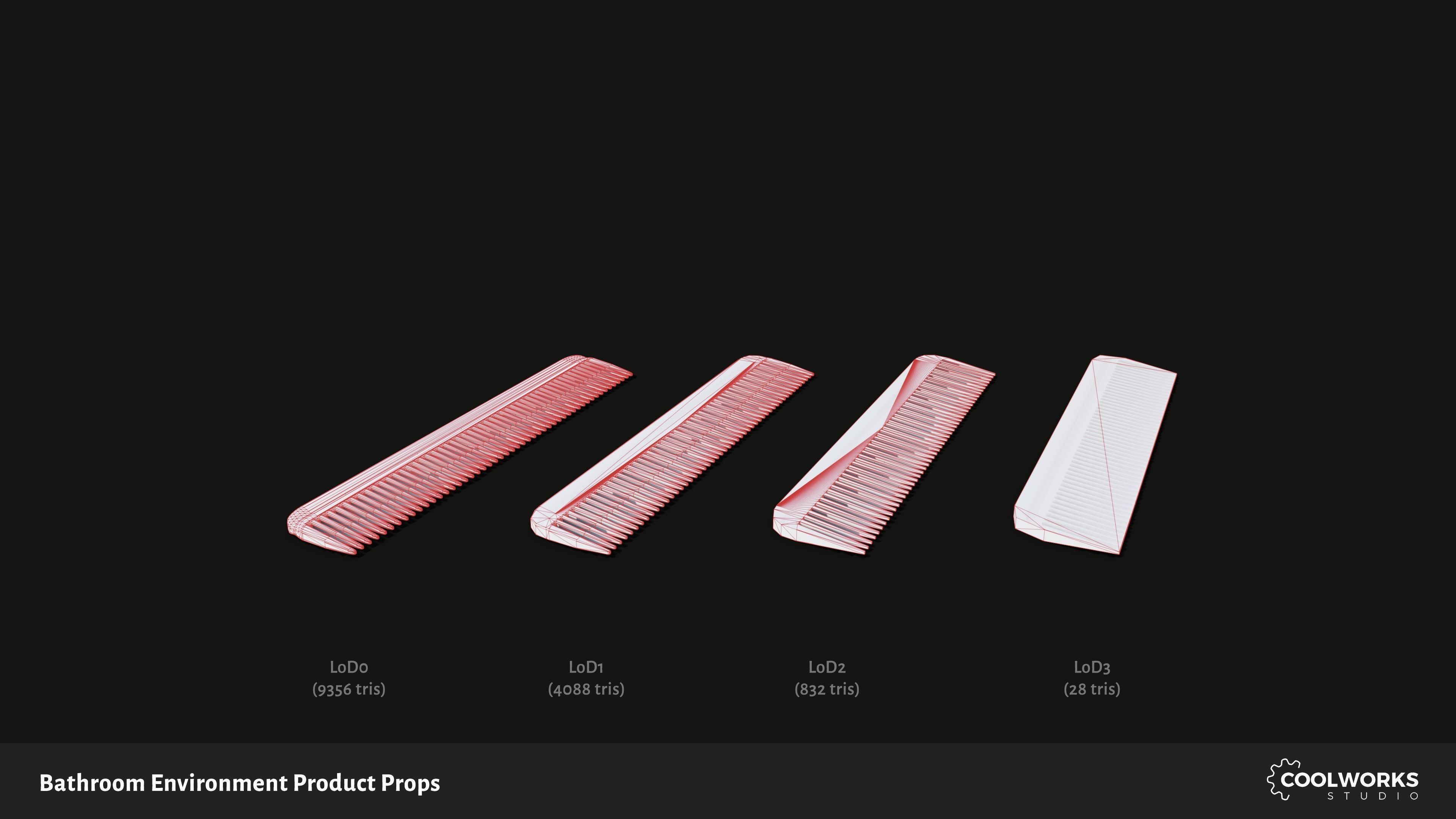 Bathroom Environment Product Props Low-poly 3D model_70