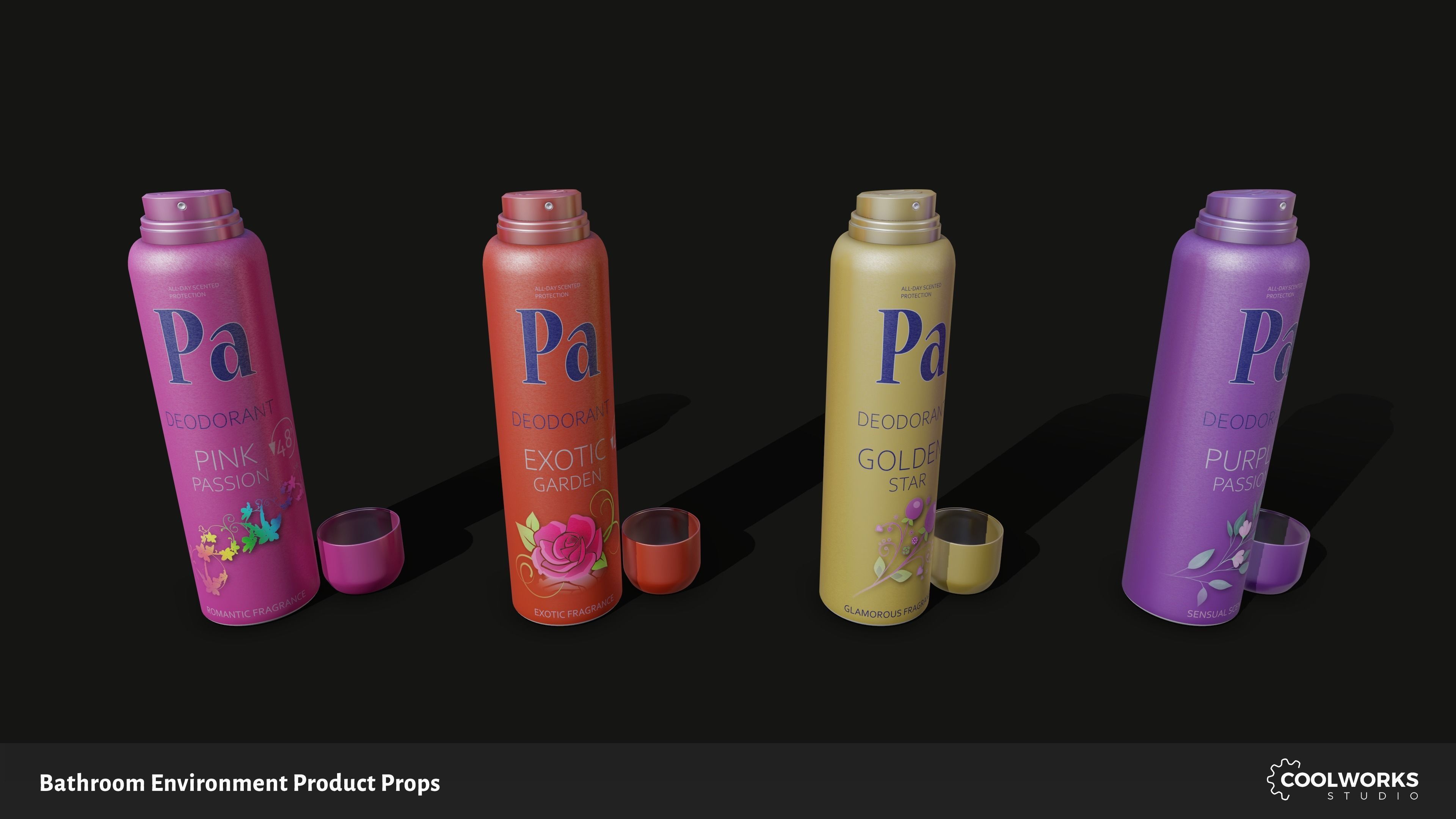 Bathroom Environment Product Props Low-poly 3D model_61