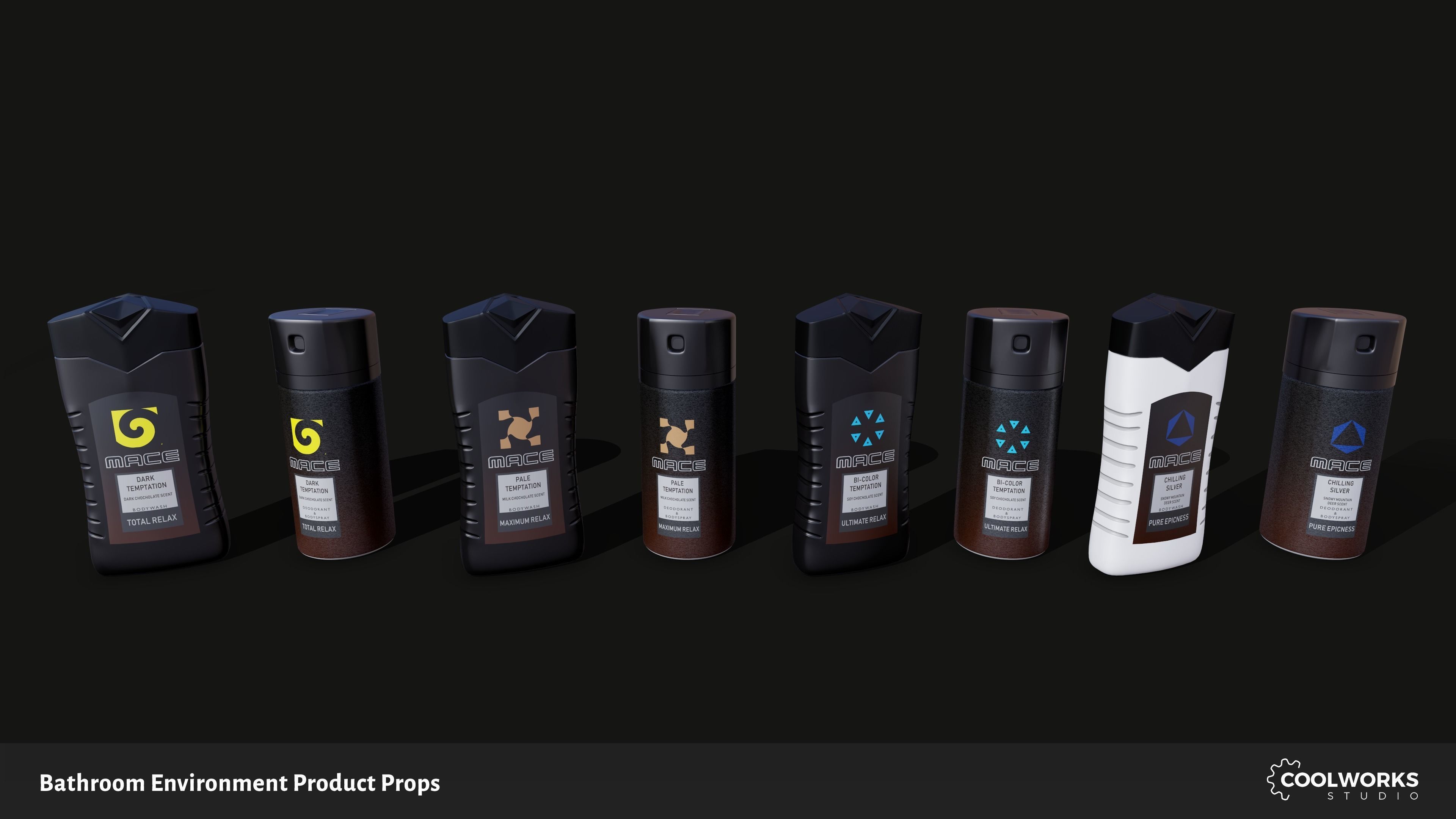 Bathroom Environment Product Props Low-poly 3D model_54