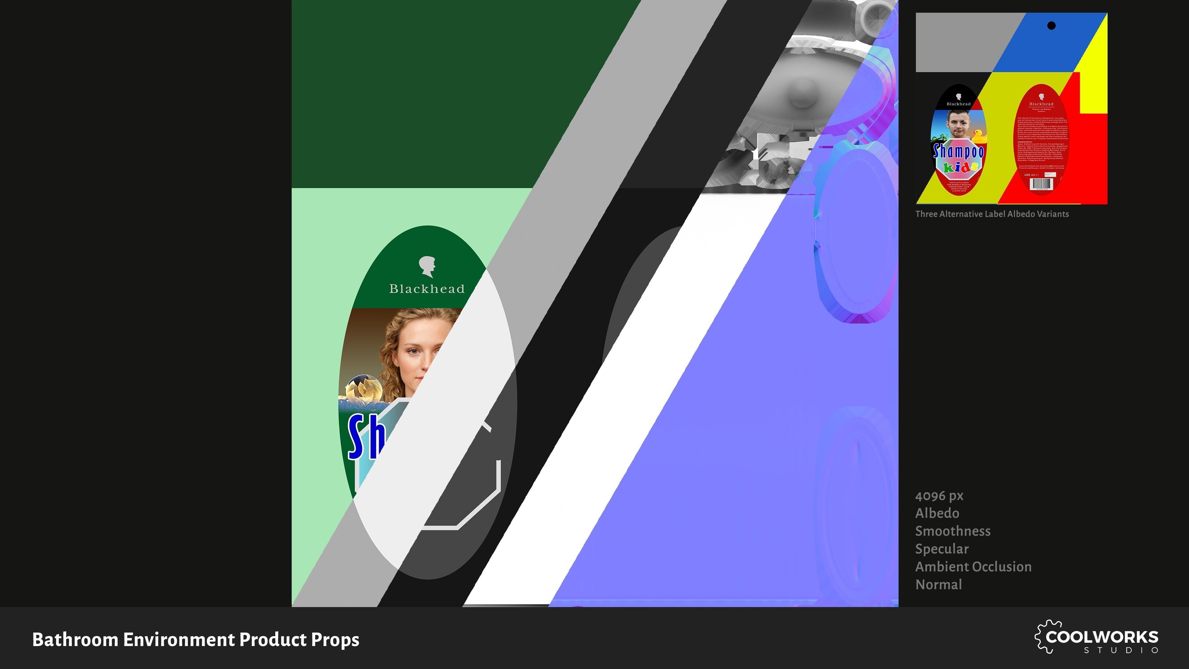 Bathroom Environment Product Props Low-poly 3D model_48