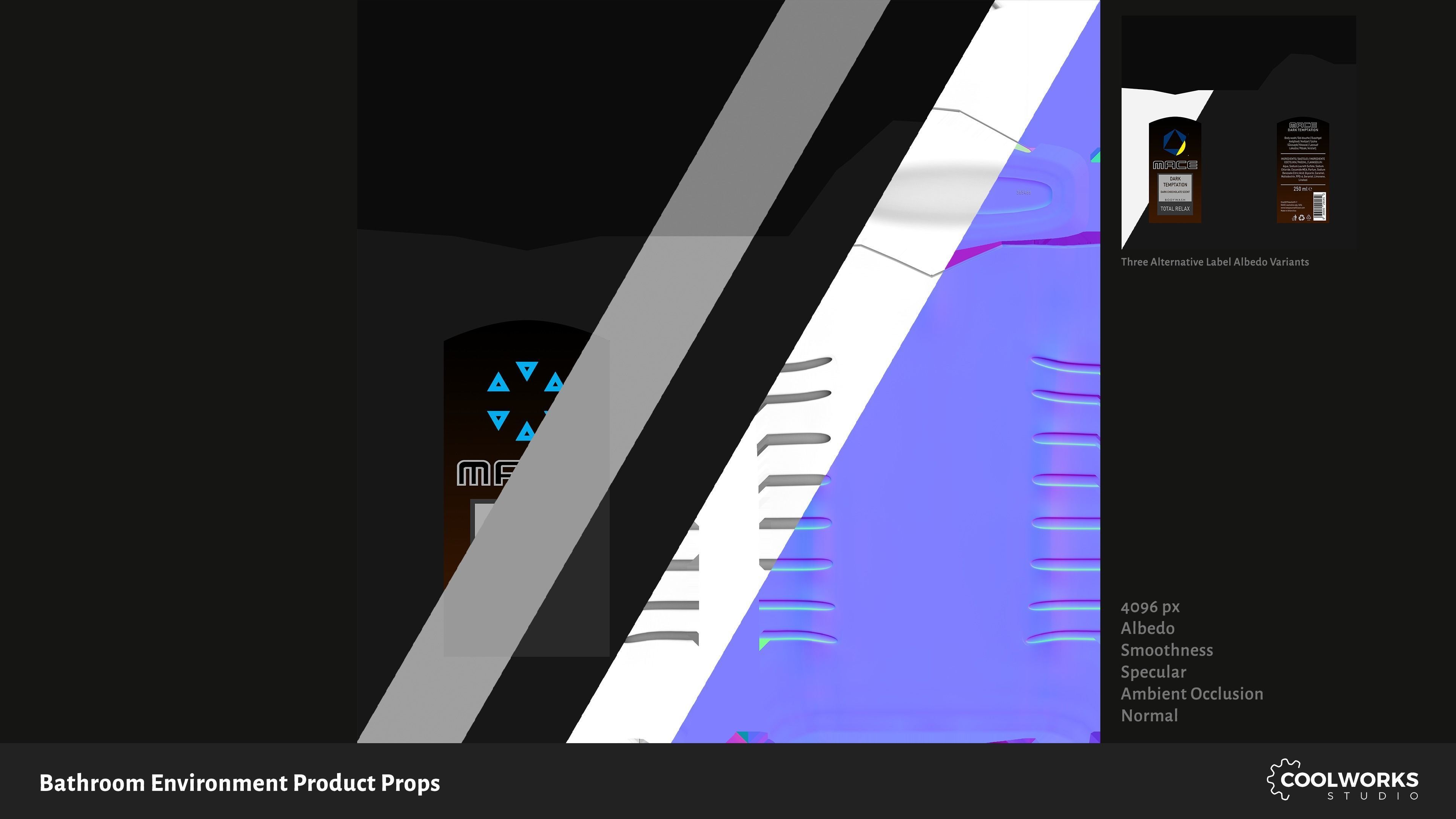 Bathroom Environment Product Props Low-poly 3D model_58