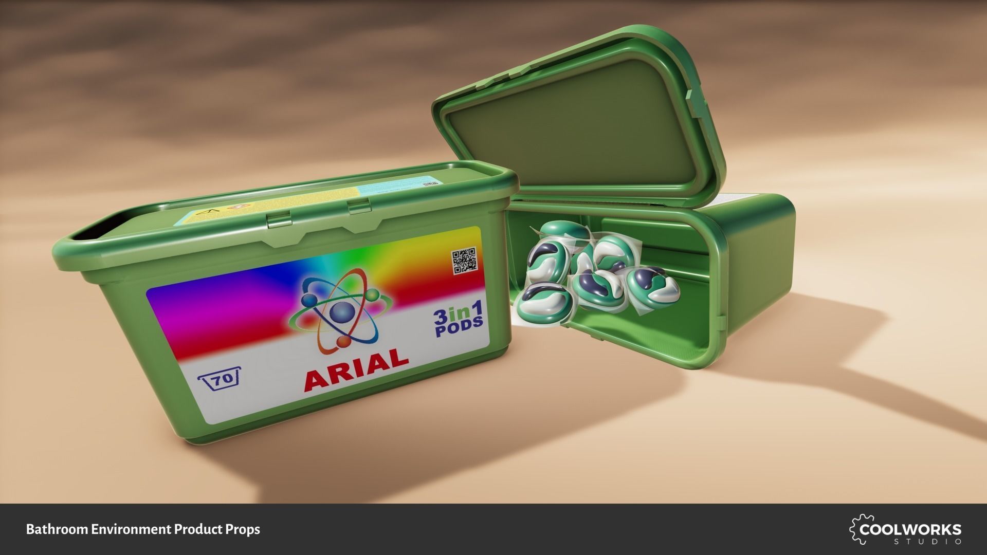 Bathroom Environment Product Props Low-poly 3D model_113