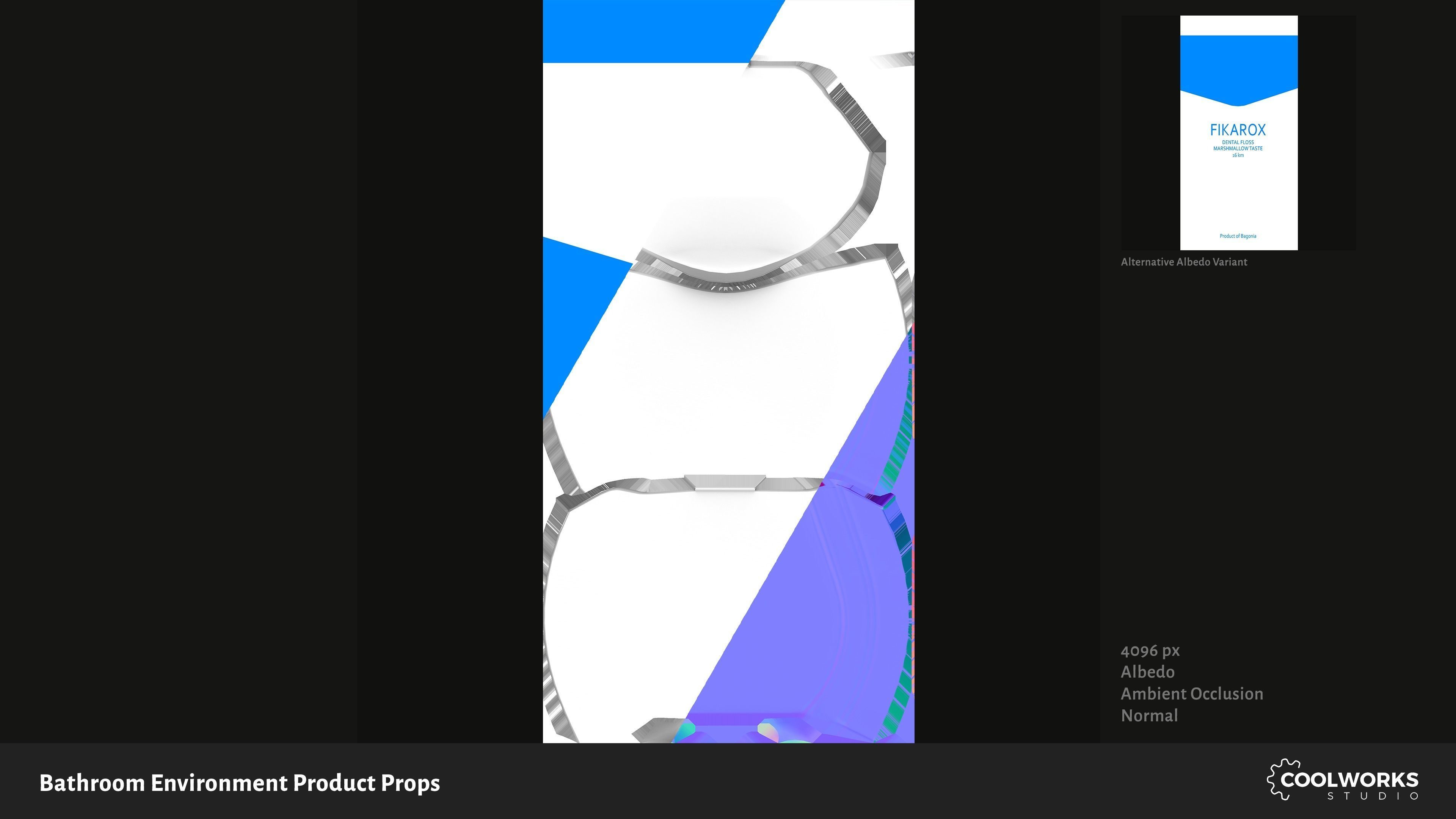 Bathroom Environment Product Props Low-poly 3D model_74