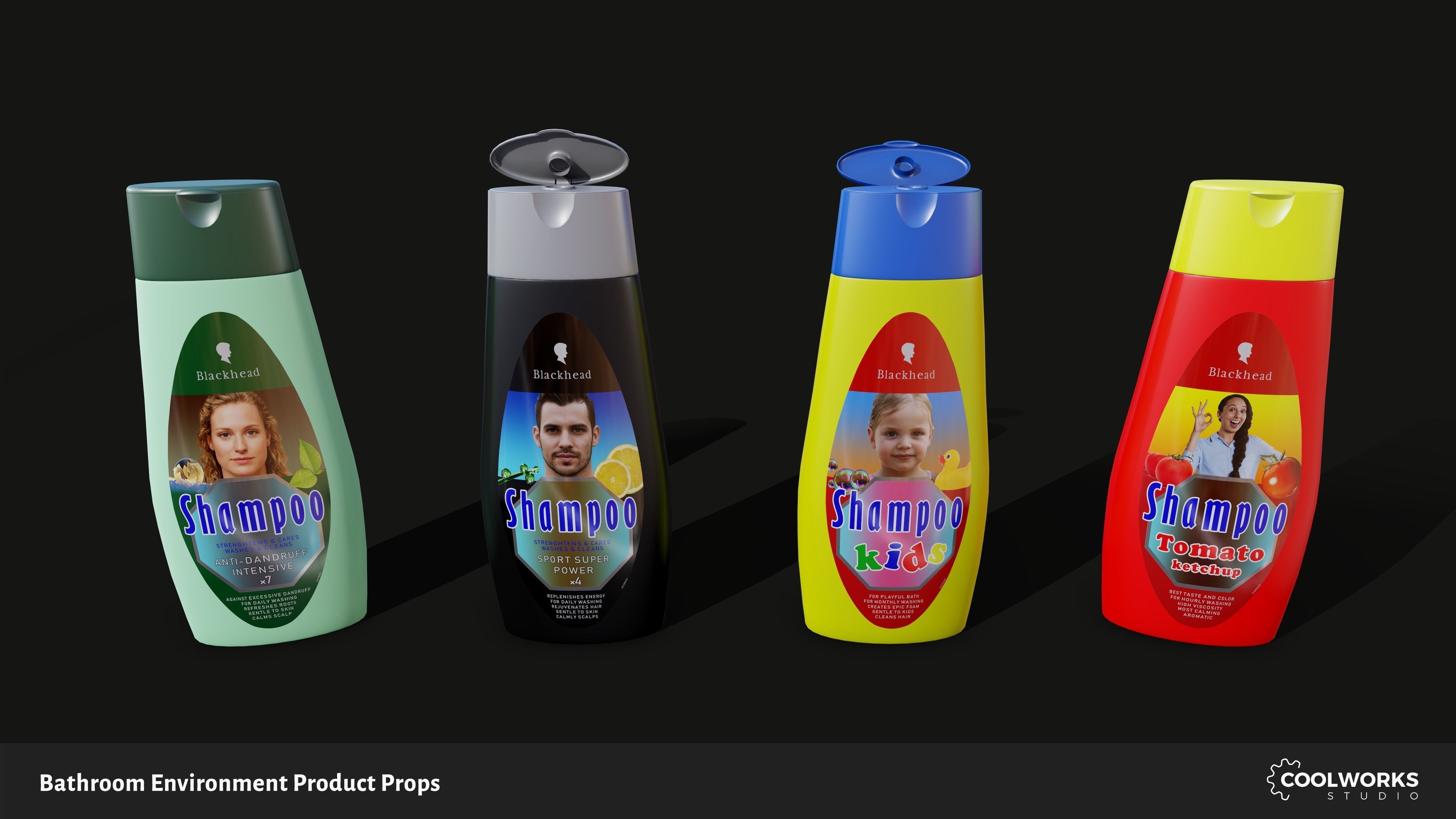 Bathroom Environment Product Props Low-poly 3D model_44