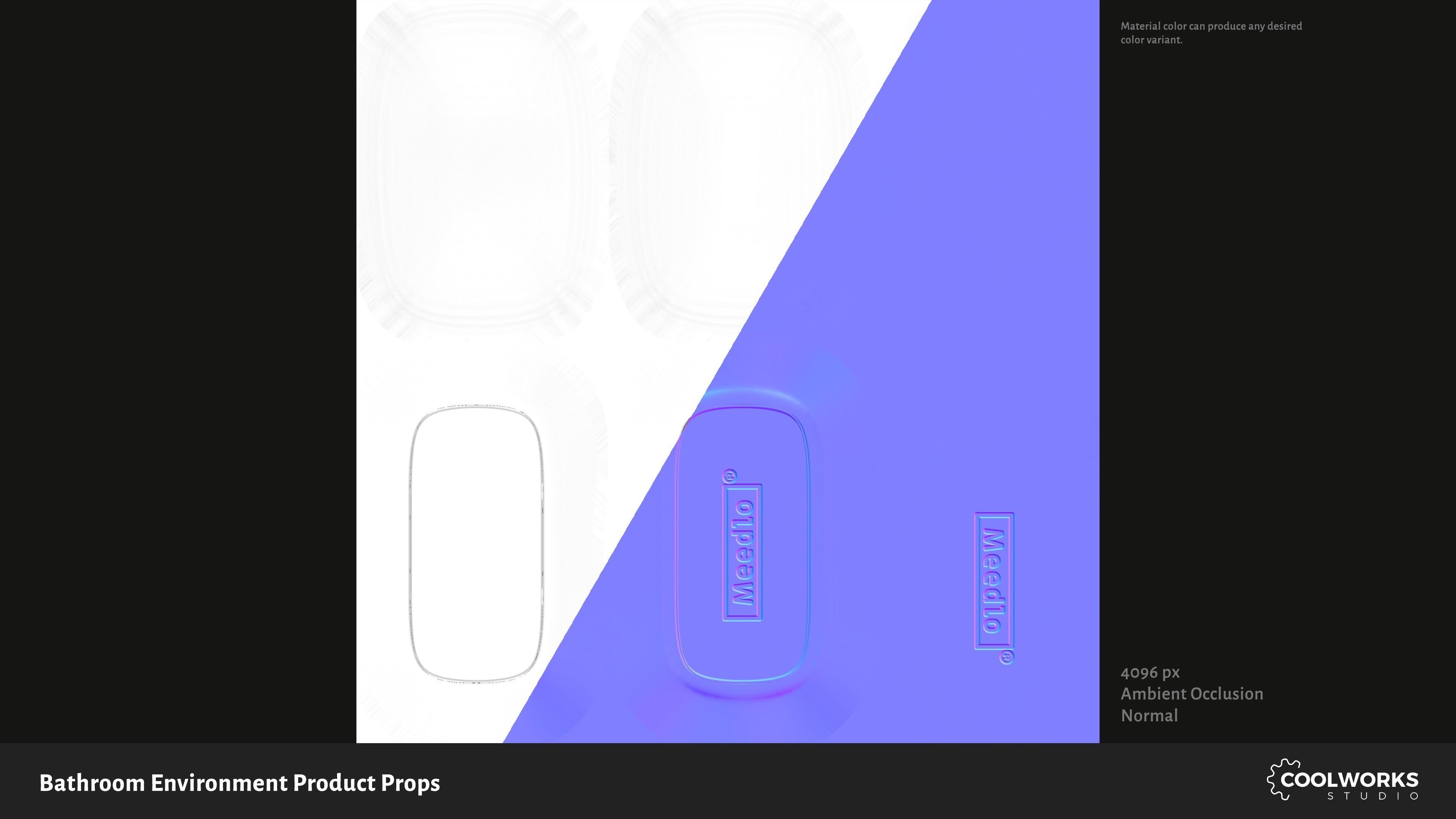 Bathroom Environment Product Props Low-poly 3D model_35