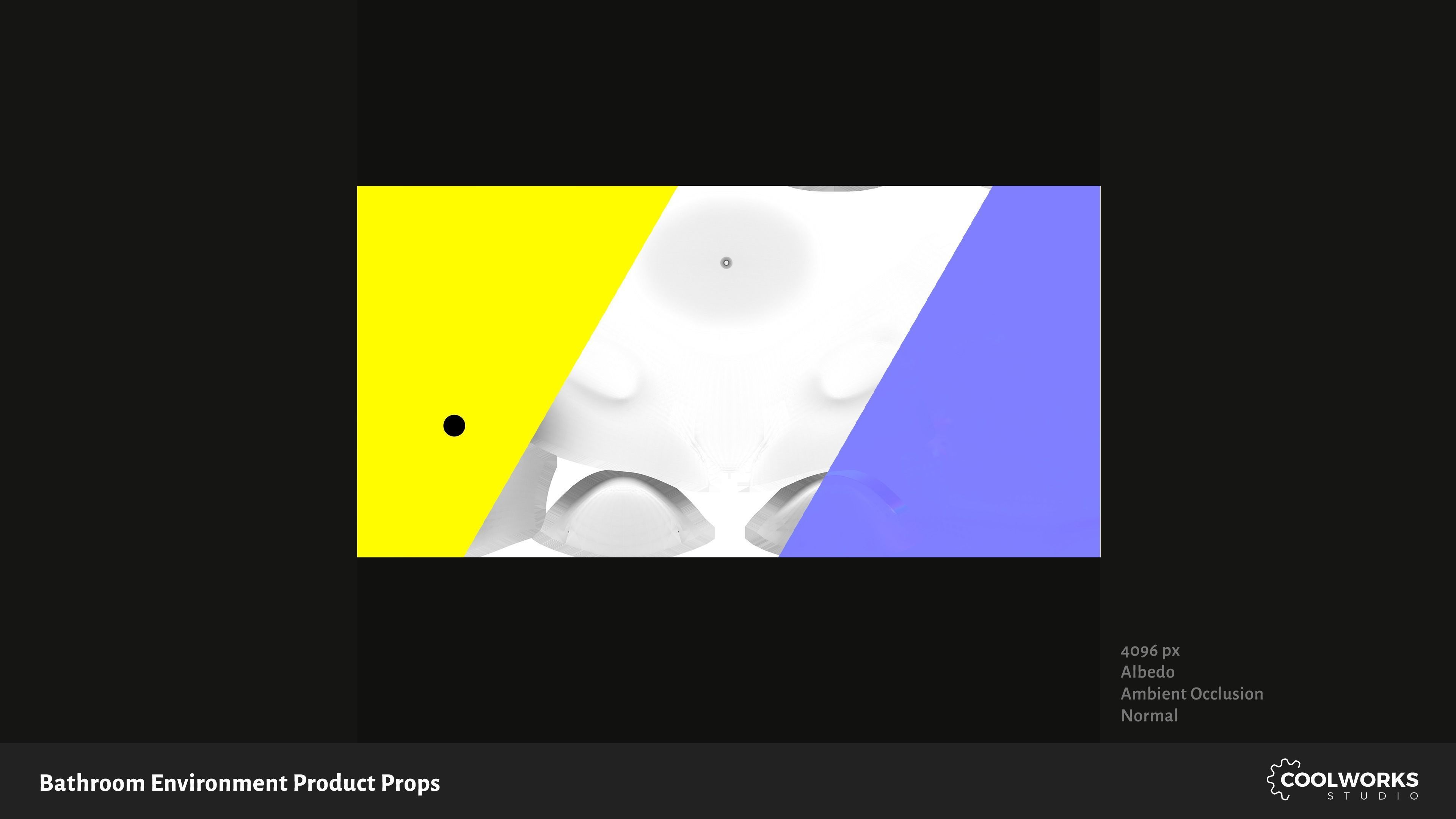 Bathroom Environment Product Props Low-poly 3D model_42