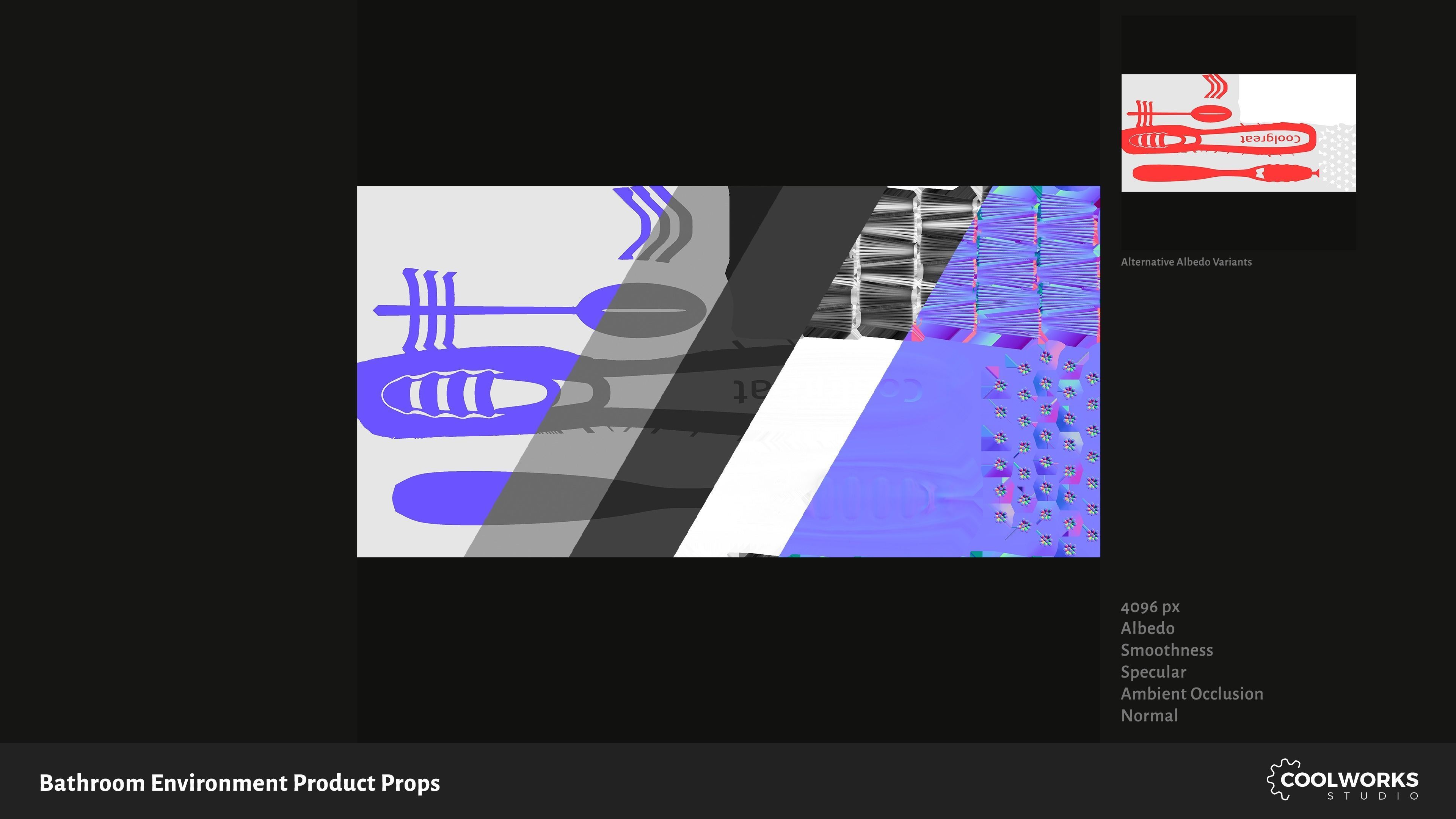 Bathroom Environment Product Props Low-poly 3D model_81