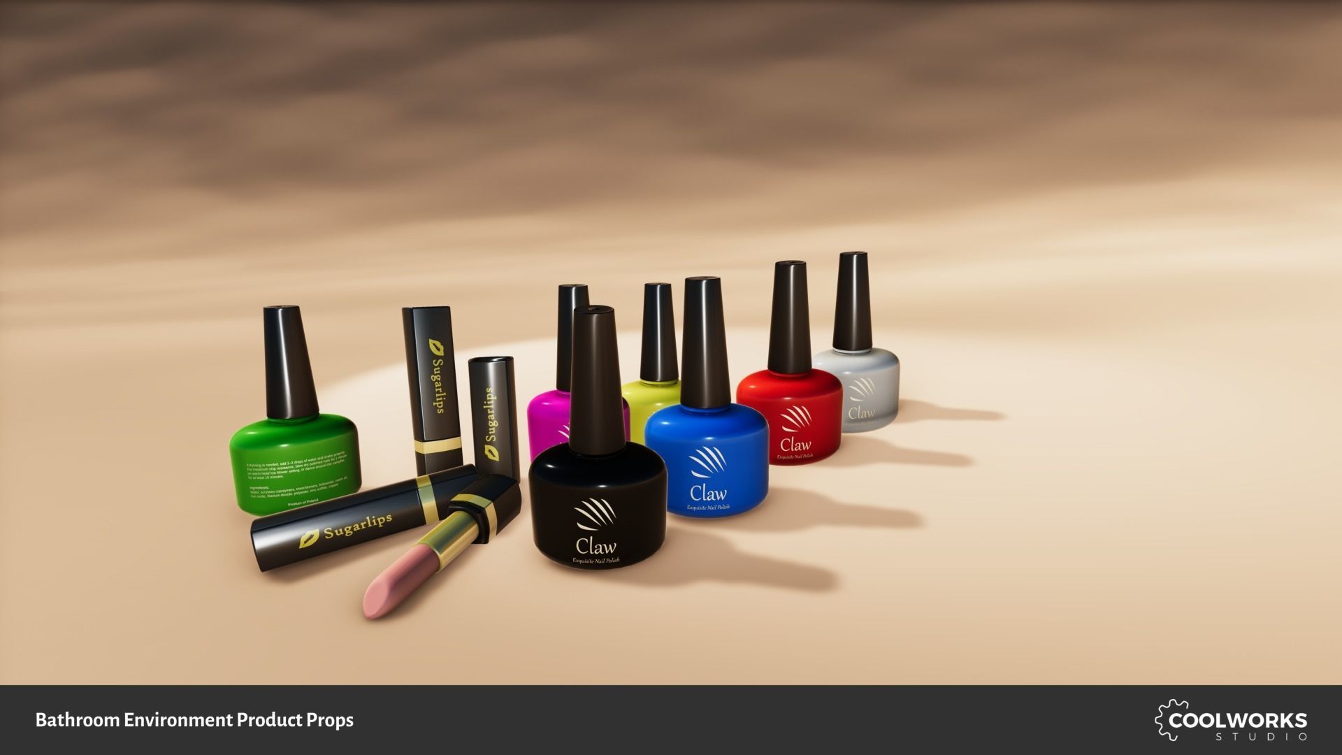 Bathroom Environment Product Props Low-poly 3D model_108