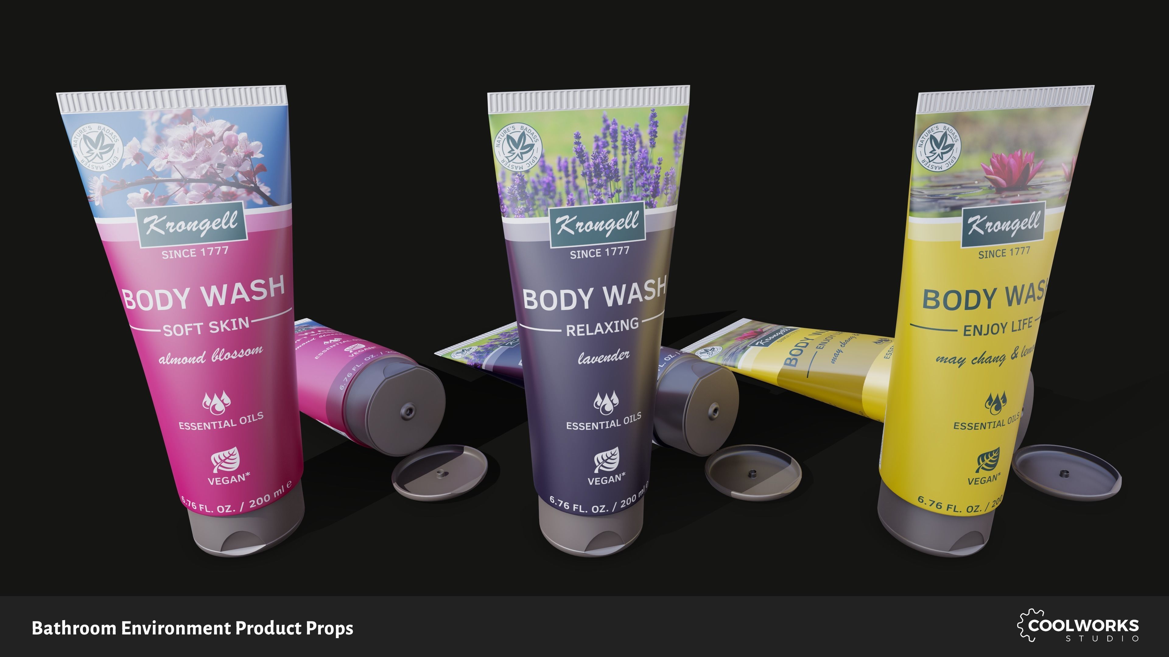 Bathroom Environment Product Props Low-poly 3D model_49