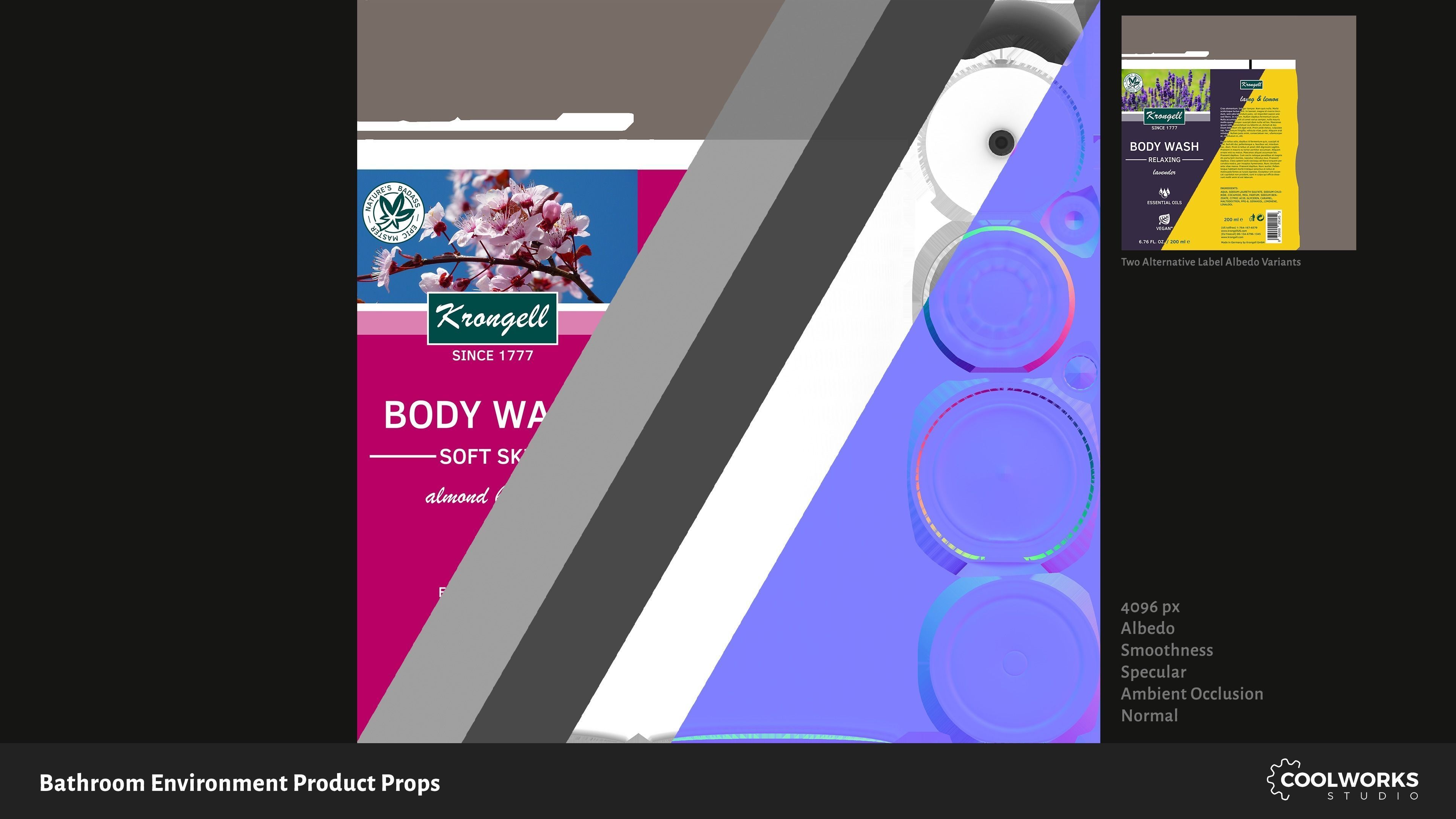 Bathroom Environment Product Props Low-poly 3D model_53