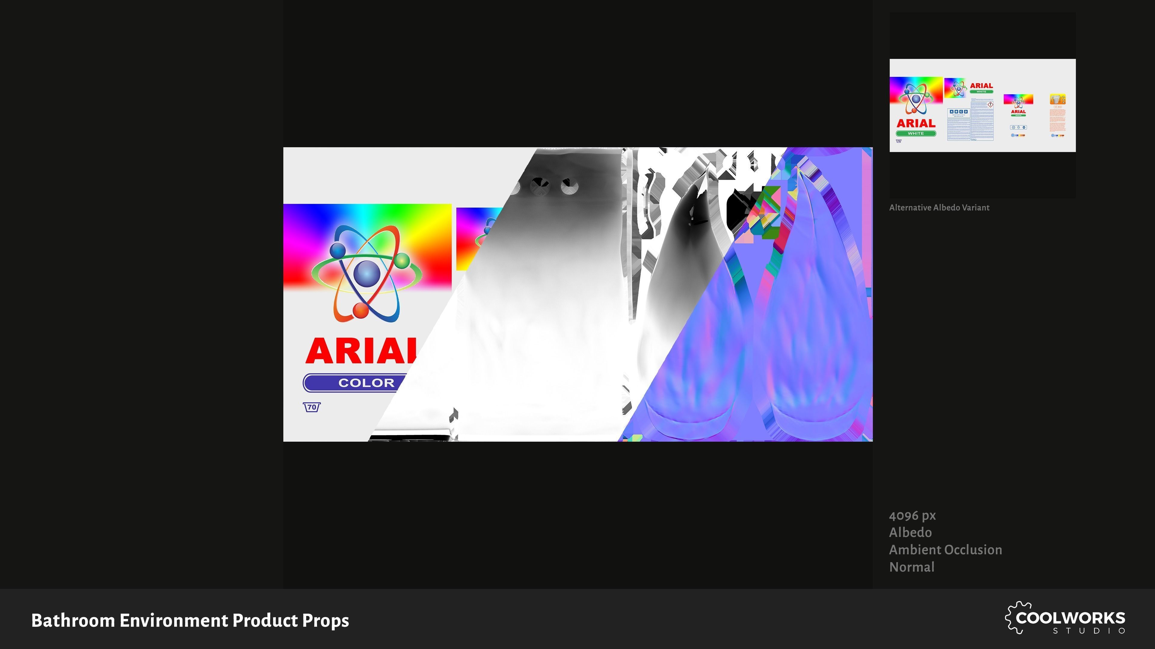 Bathroom Environment Product Props Low-poly 3D model_14