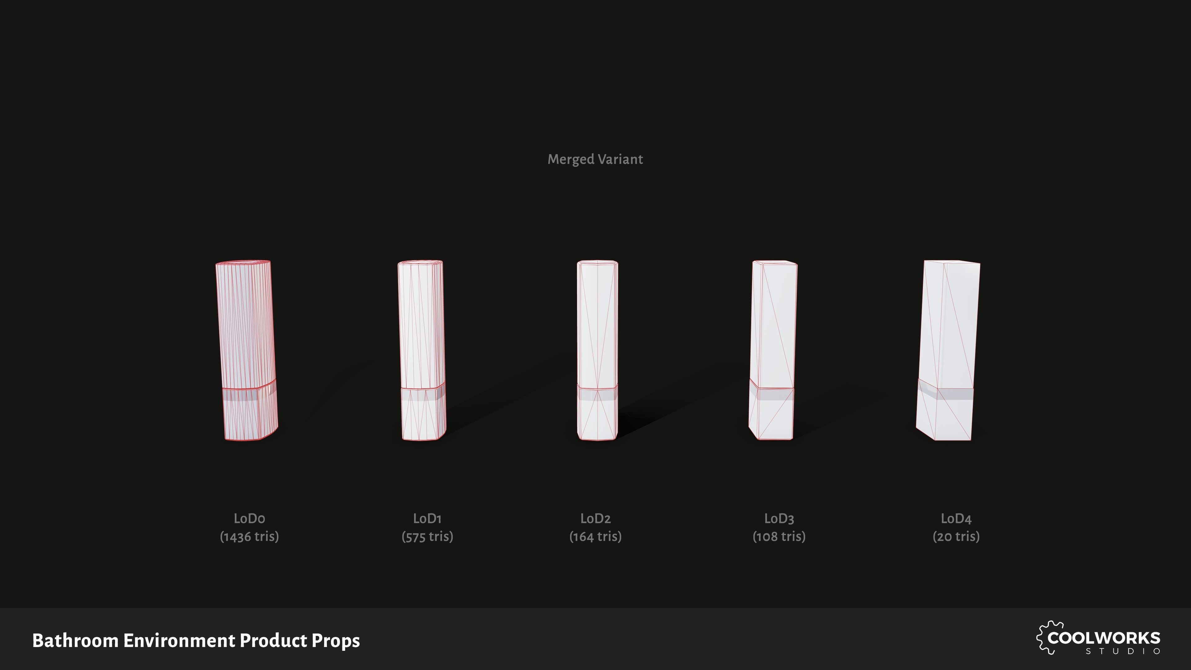 Bathroom Environment Product Props Low-poly 3D model_94