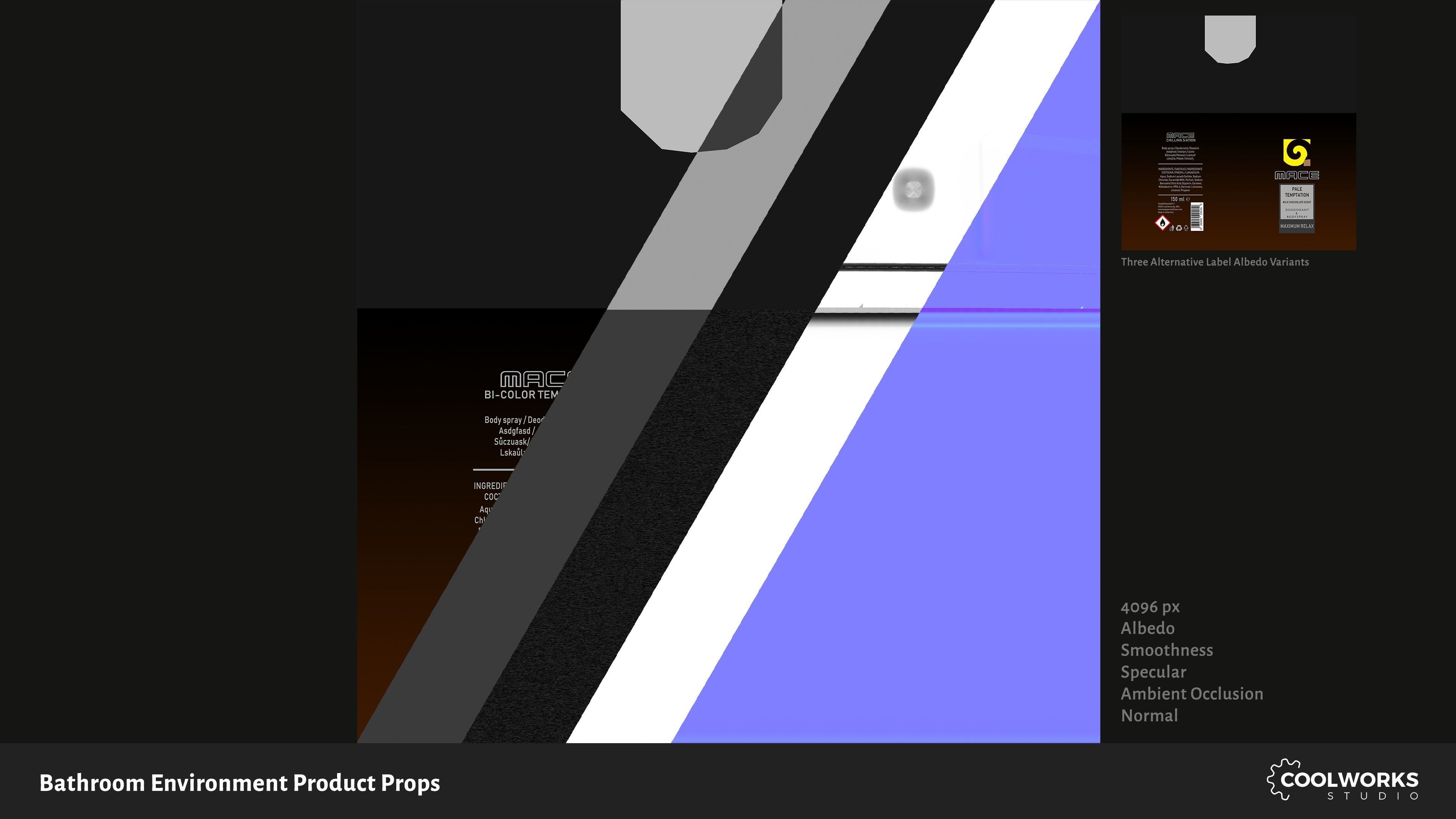 Bathroom Environment Product Props Low-poly 3D model_59