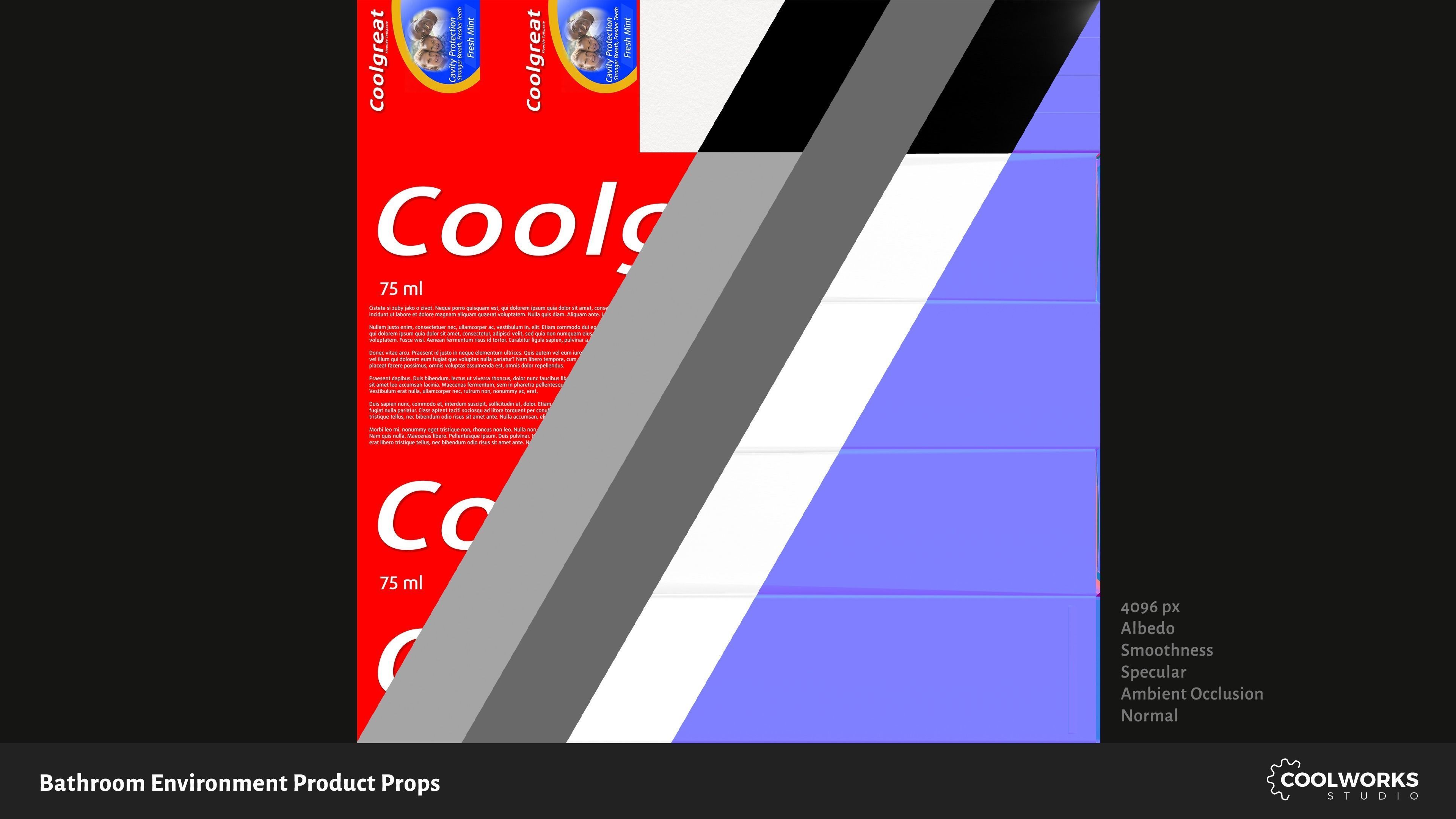 Bathroom Environment Product Props Low-poly 3D model_80