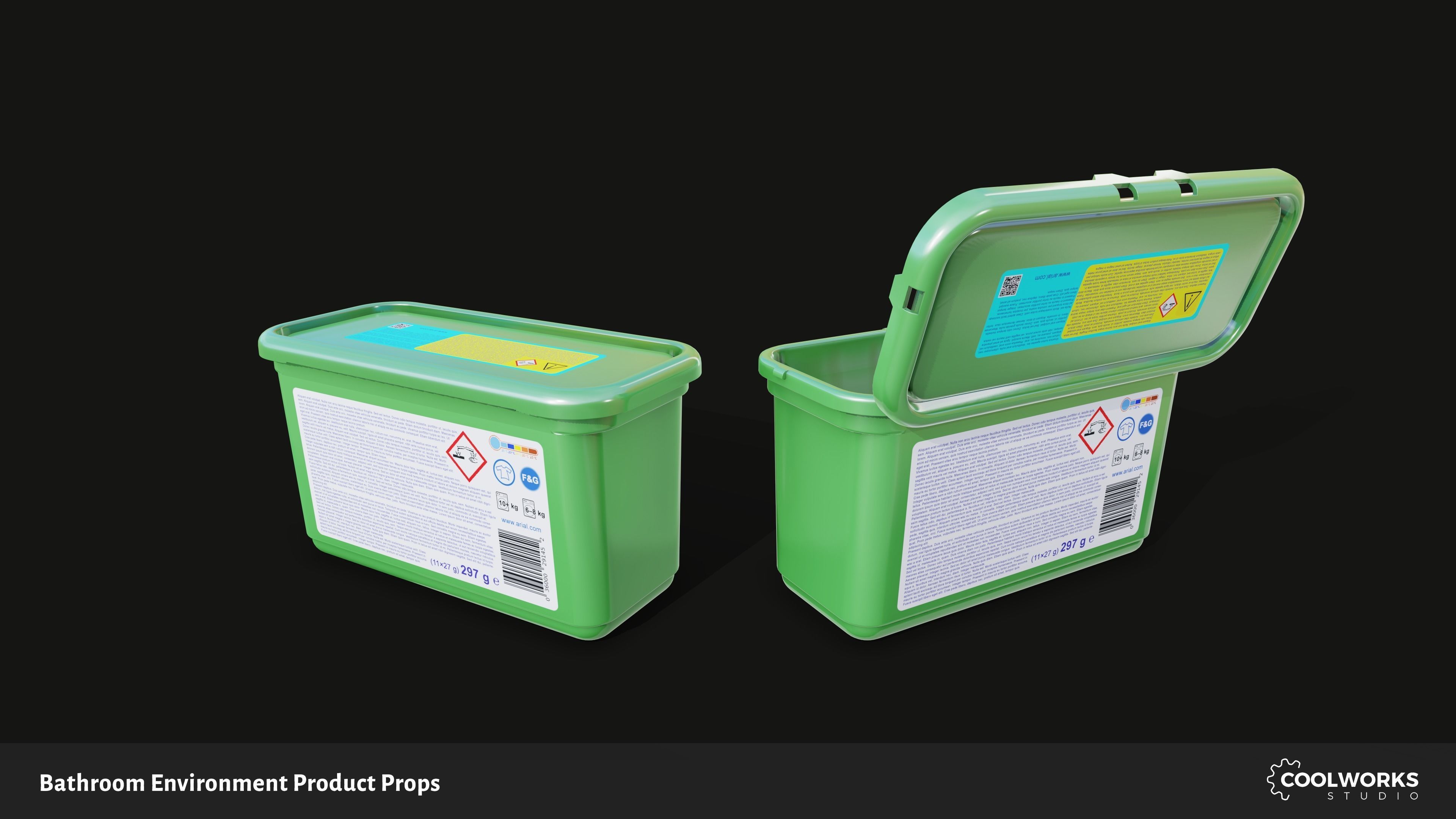 Bathroom Environment Product Props Low-poly 3D model_19