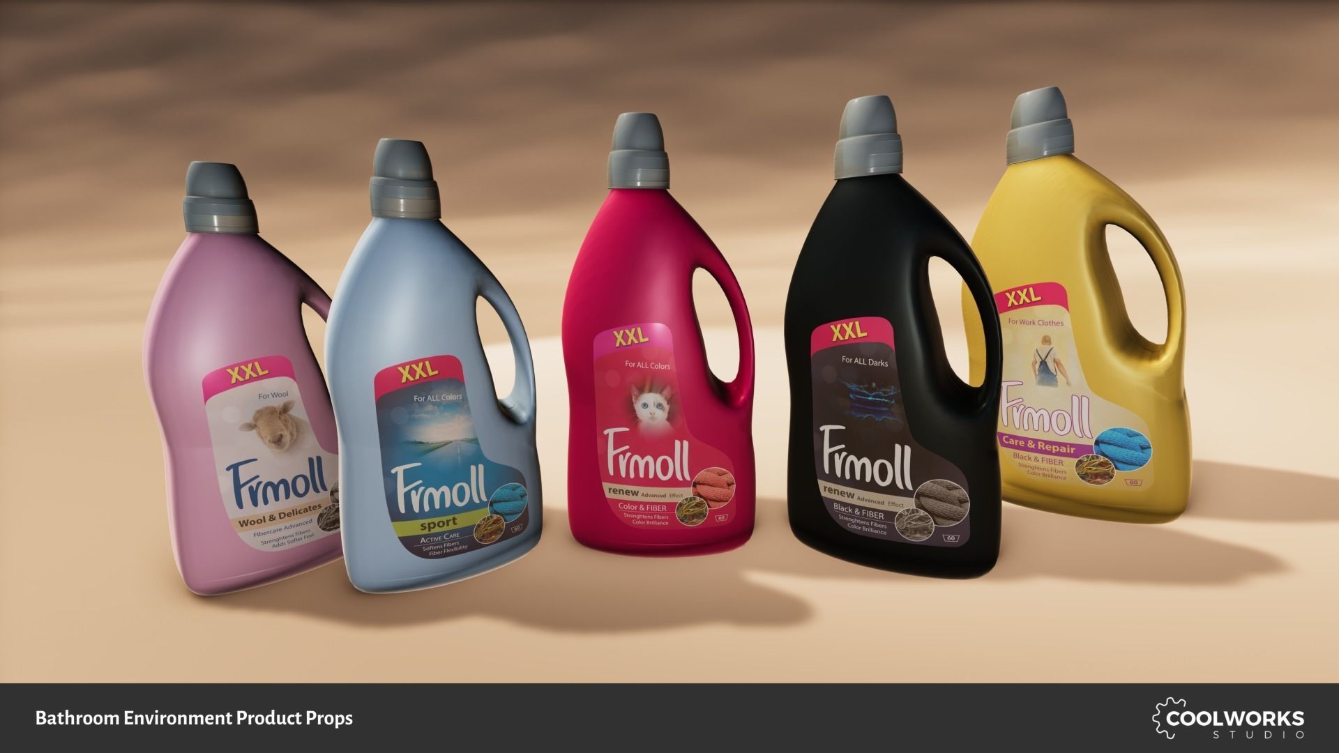 Bathroom Environment Product Props Low-poly 3D model_105