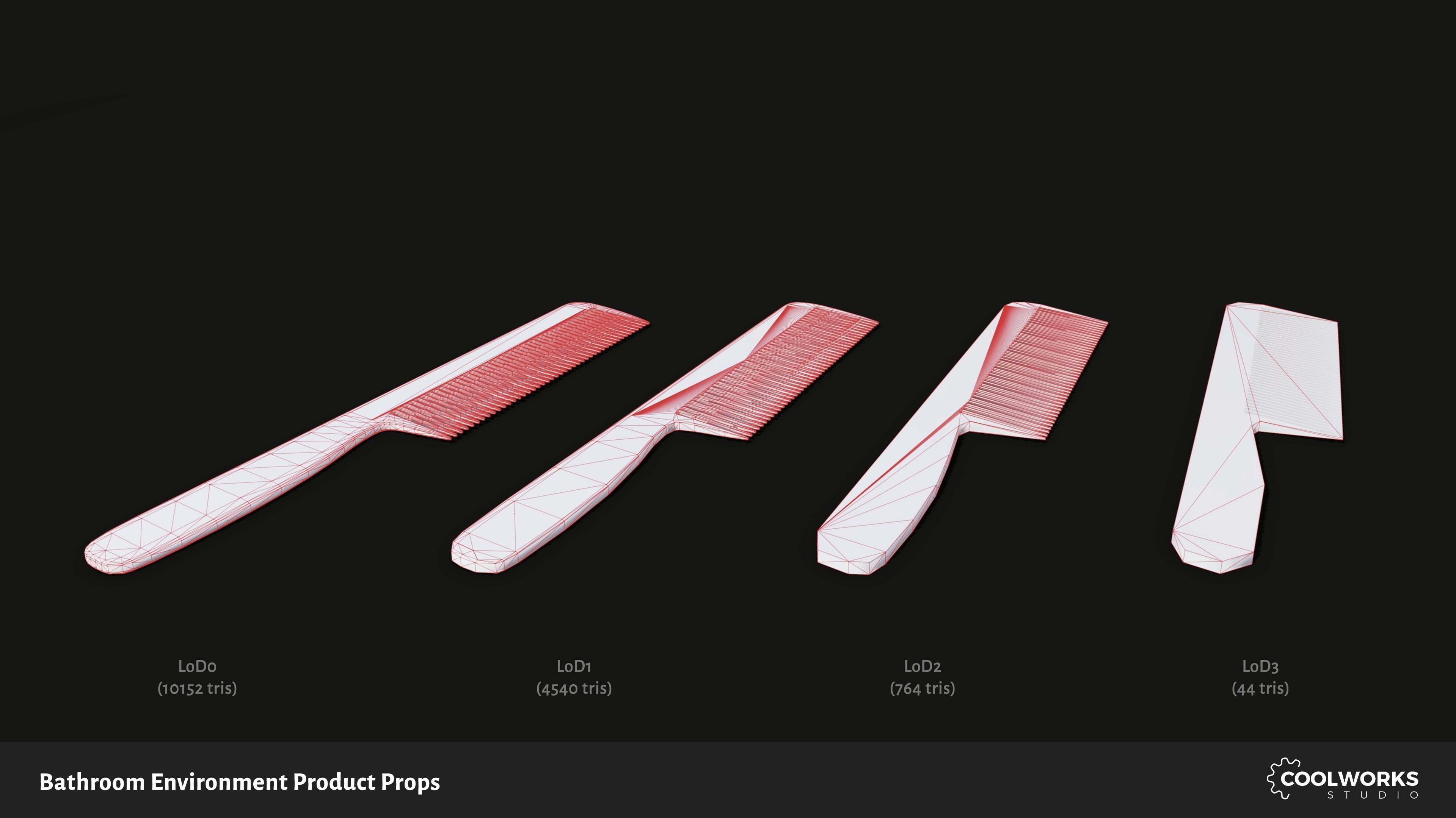 Bathroom Environment Product Props Low-poly 3D model_71